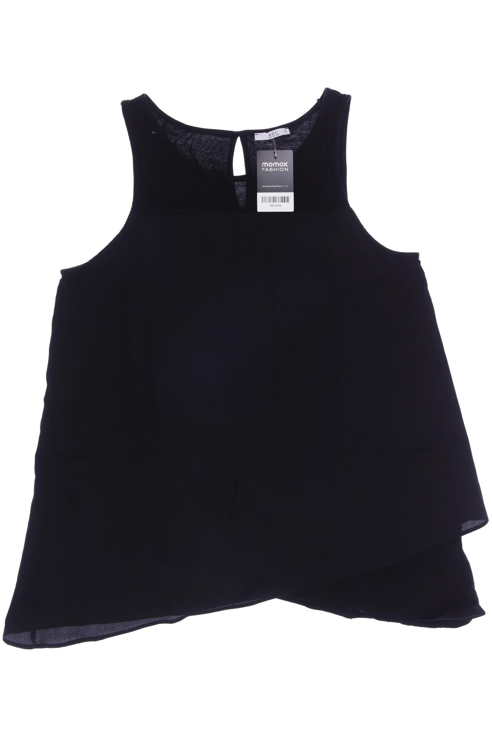 

edc by Esprit Damen Top, schwarz, Gr. 44