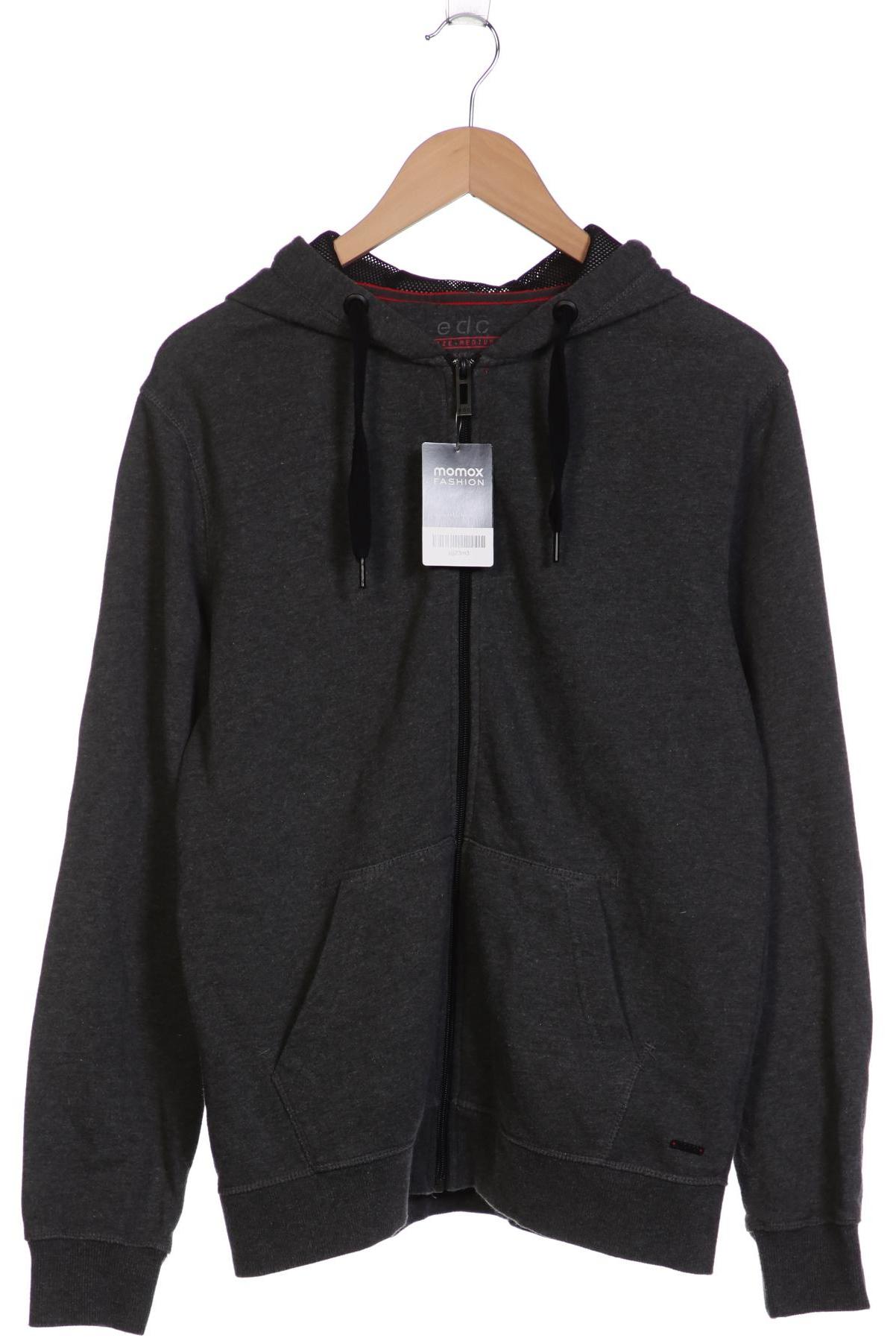 

edc by Esprit Herren Kapuzenpullover, grau, Gr. 48