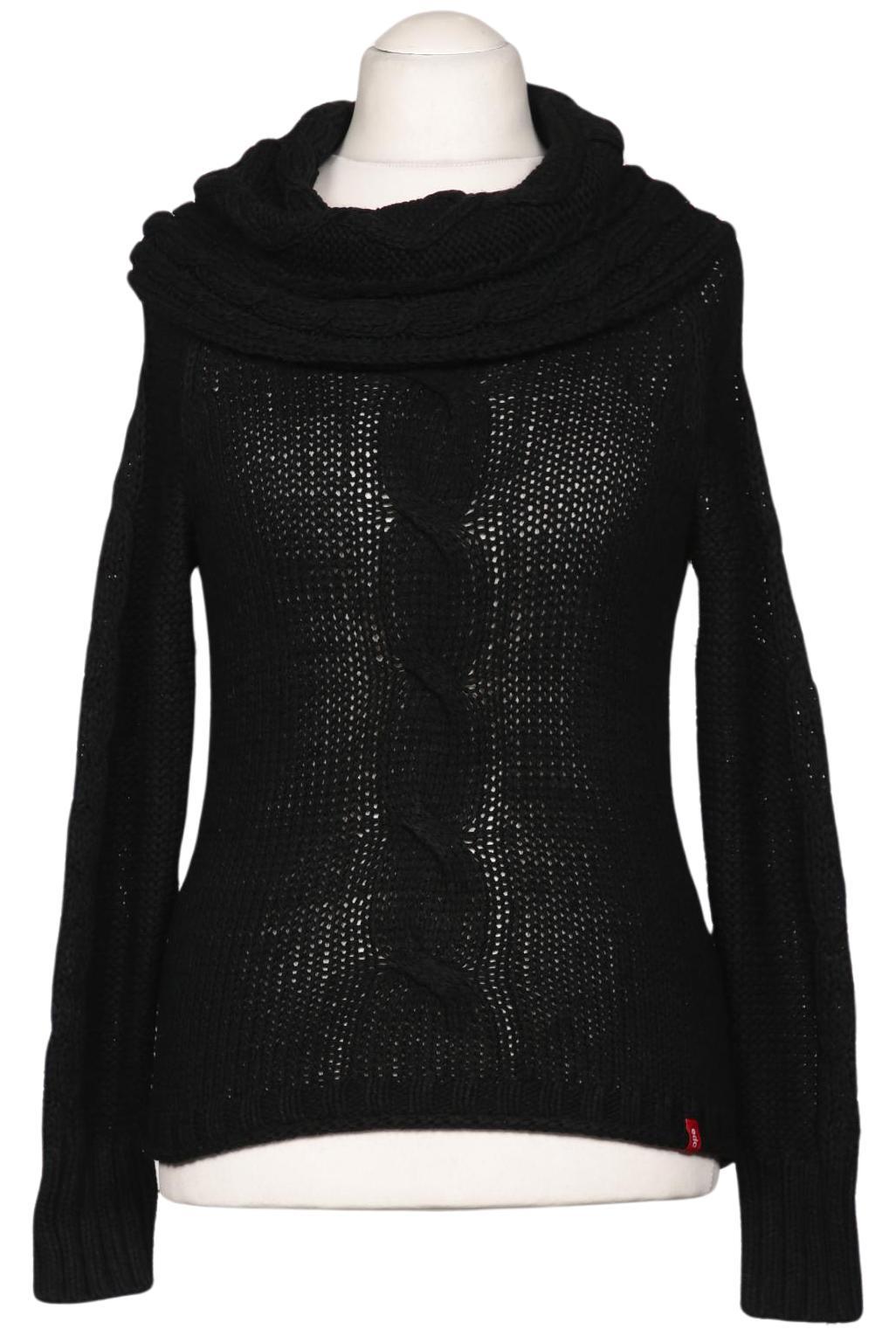 

edc by Esprit Damen Pullover, schwarz, Gr. 42