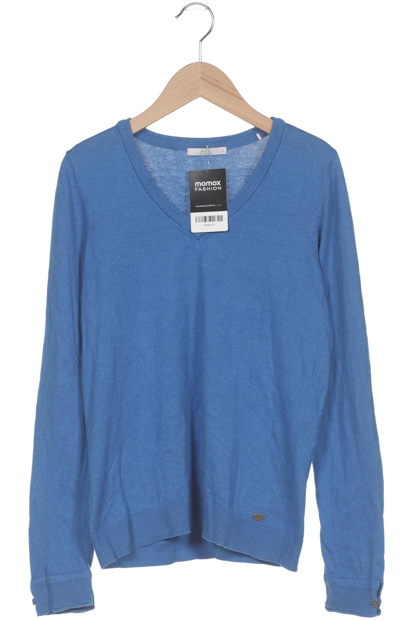 

edc by Esprit Damen Pullover, blau, Gr. 36