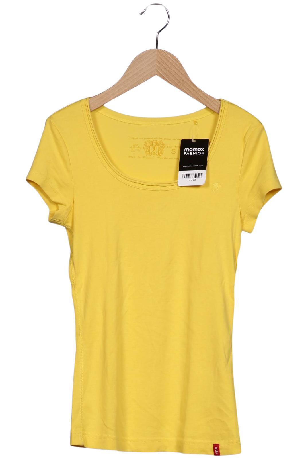 

edc by Esprit Damen T-Shirt, gelb, Gr. 36