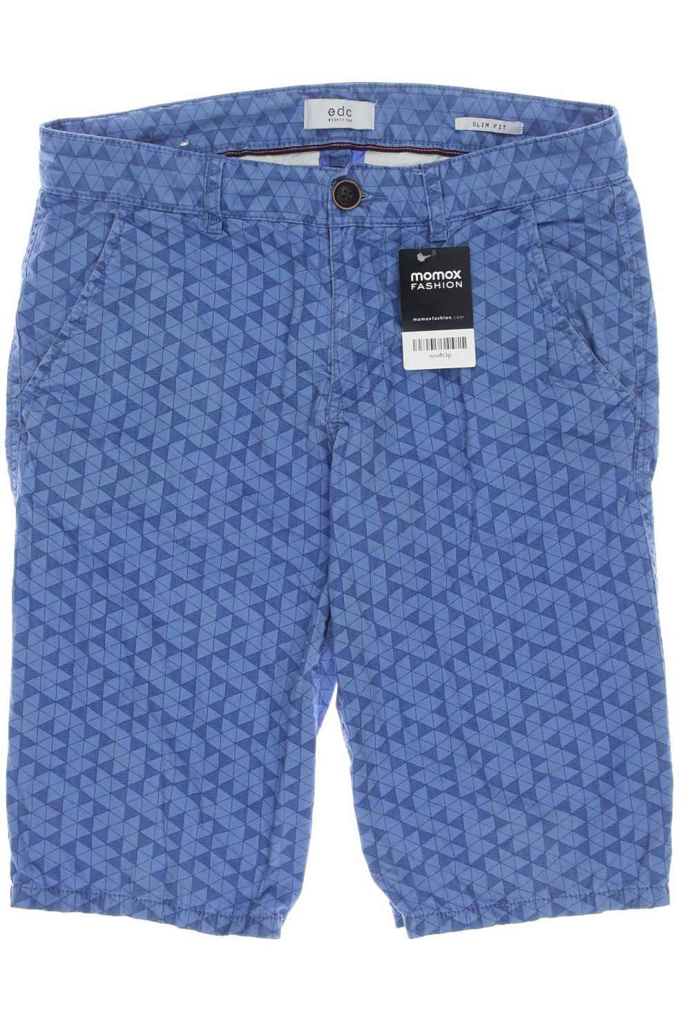 

edc by Esprit Herren Shorts, blau, Gr. 30