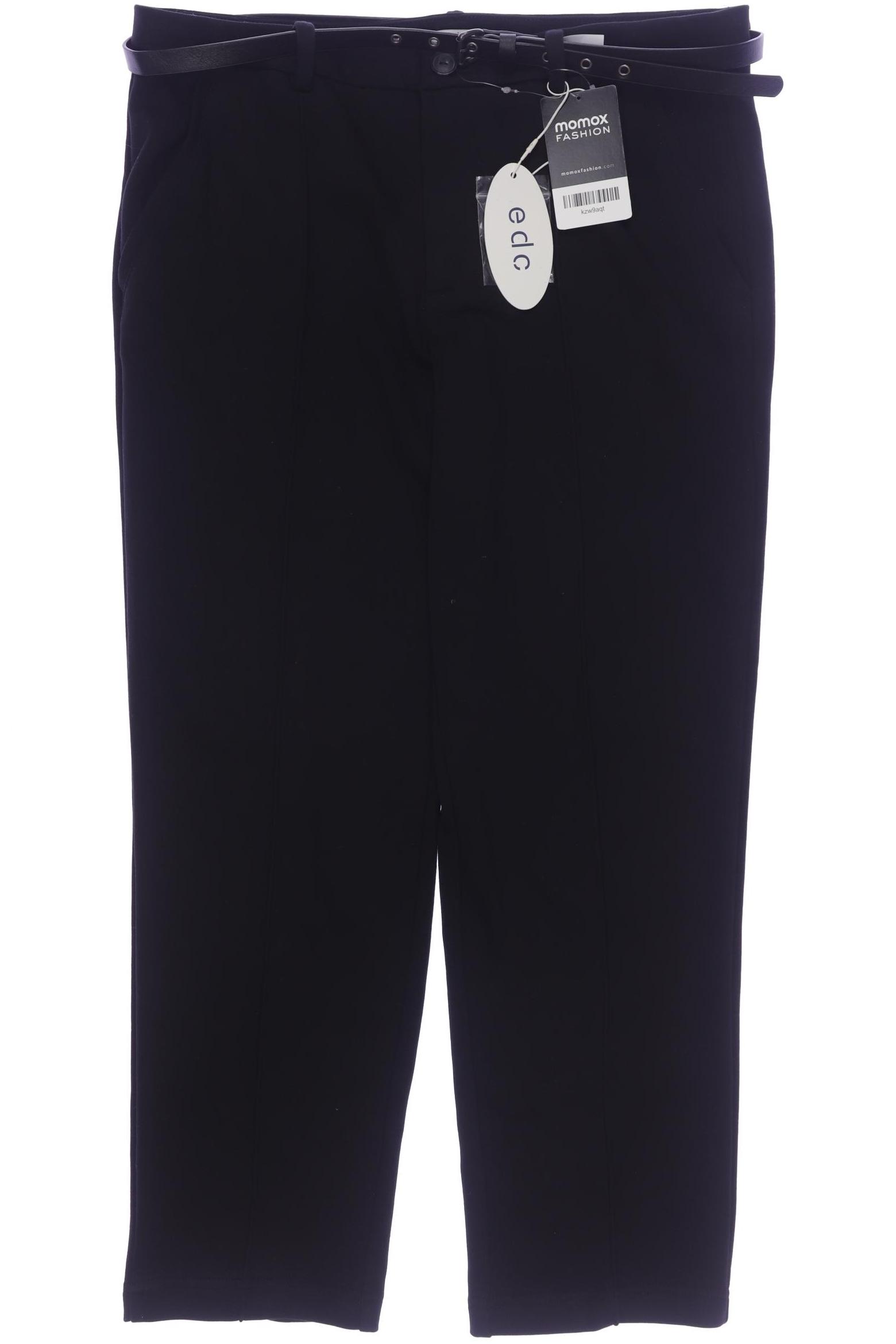 

edc by Esprit Damen Stoffhose, schwarz, Gr. 38
