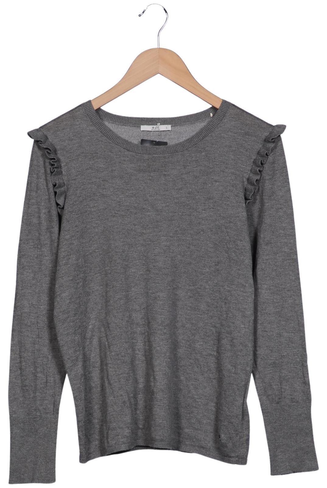 

edc by Esprit Damen Pullover, grau, Gr. 42