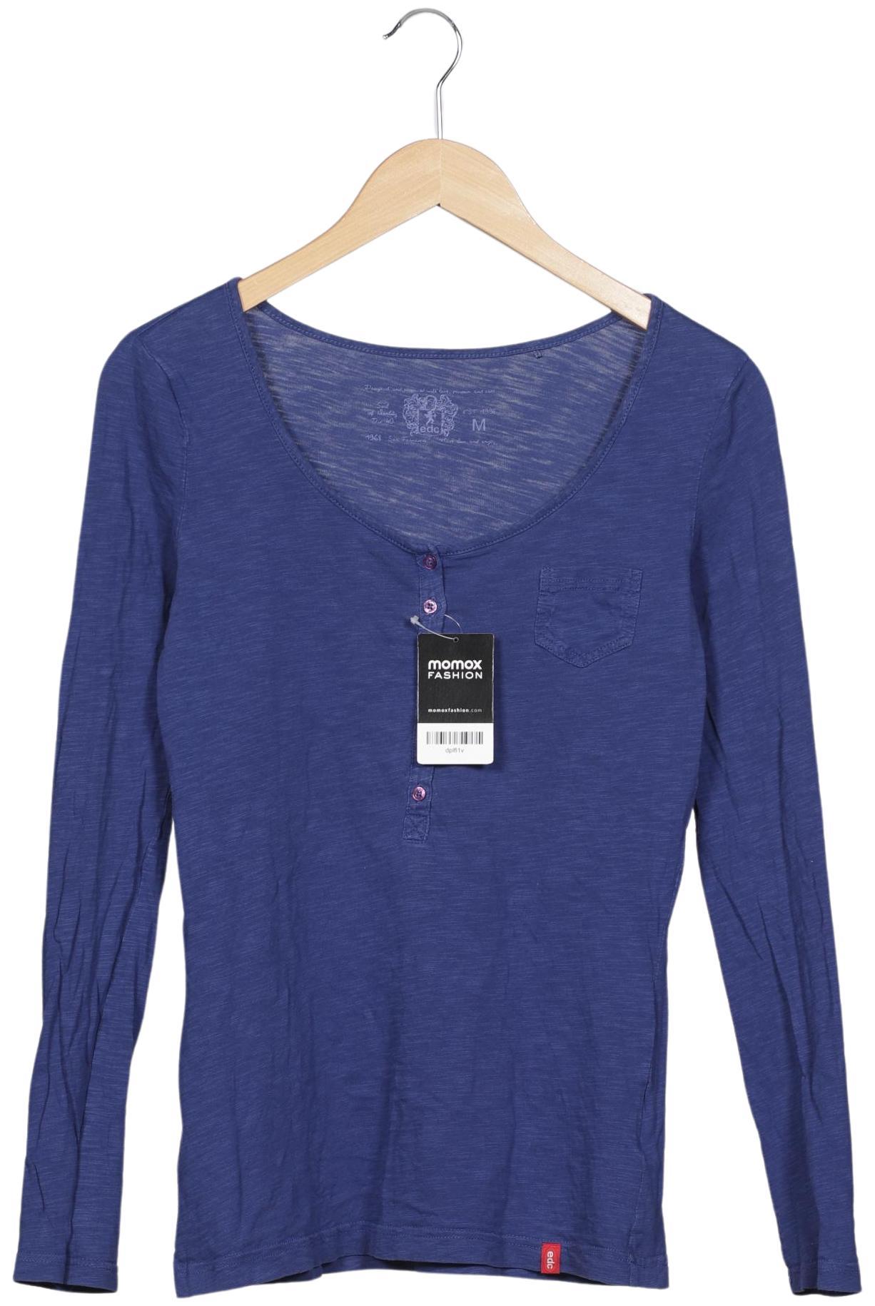 

edc by Esprit Damen Langarmshirt, marineblau, Gr. 38