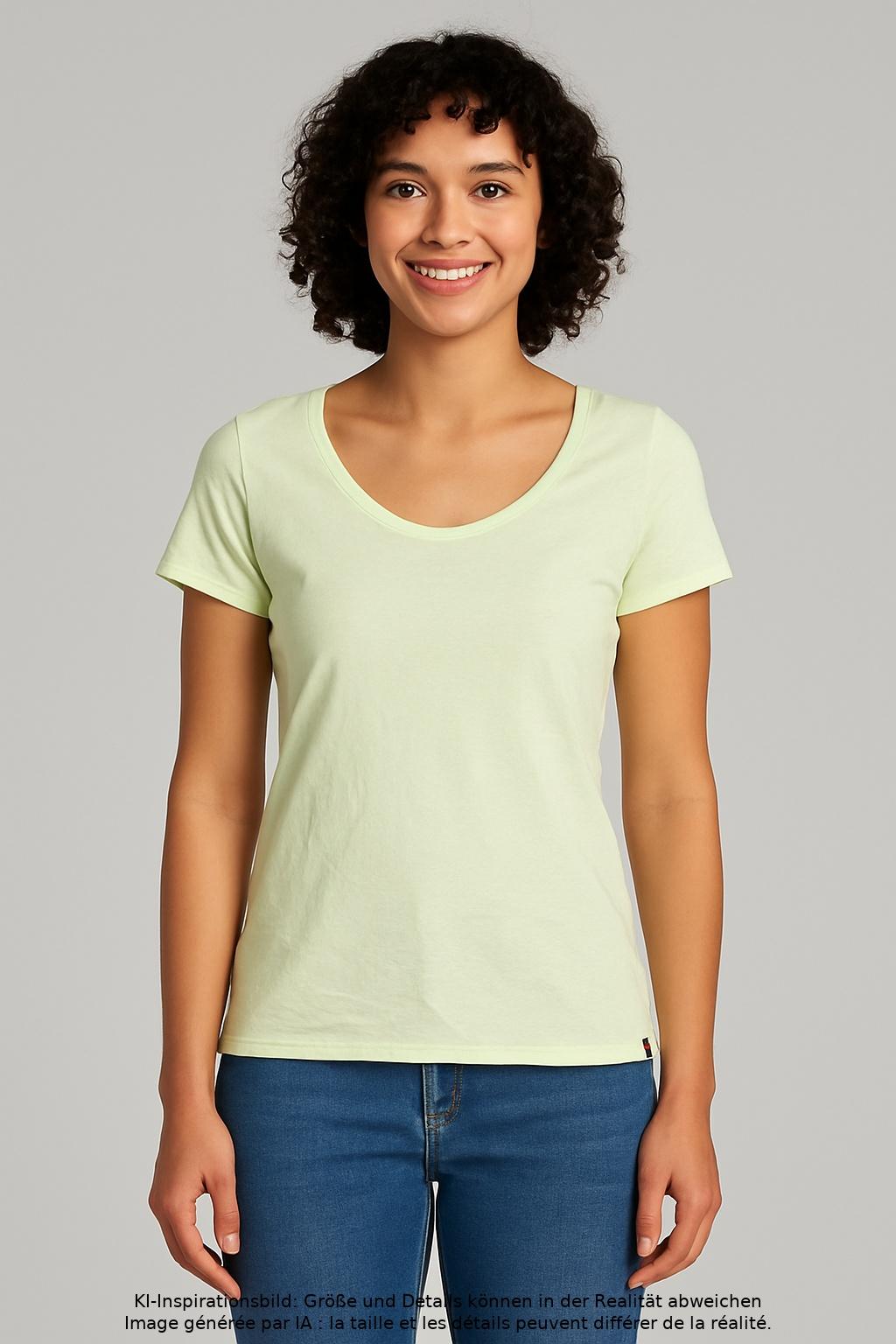 

edc by Esprit Damen T-Shirt, hellgrün, Gr. 36