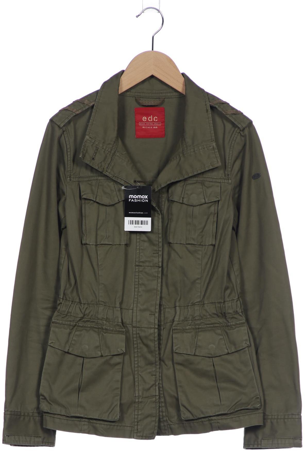 

edc by Esprit Damen Jacke, grün, Gr. 34