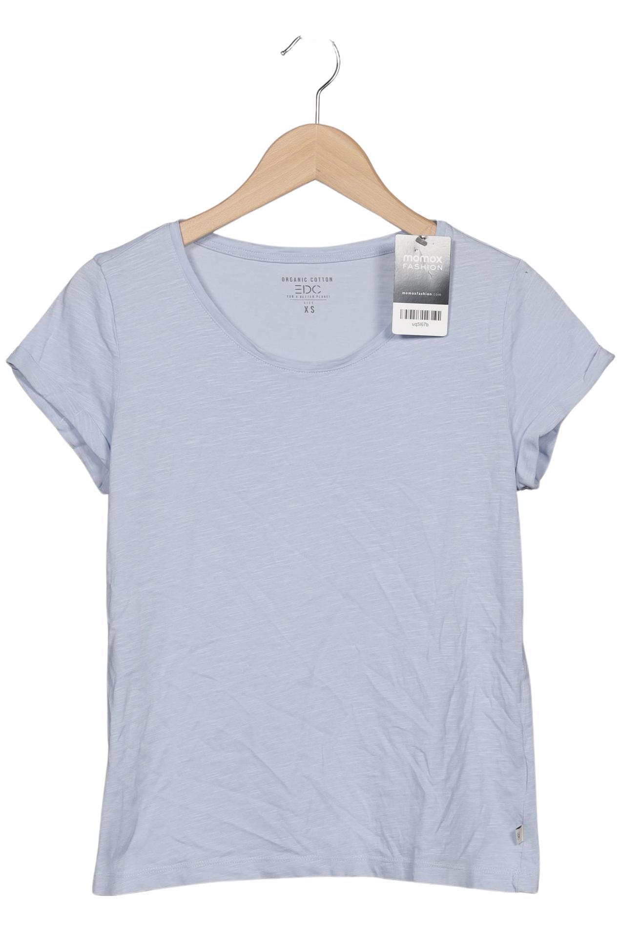 

edc by Esprit Damen T-Shirt, hellblau, Gr. 34