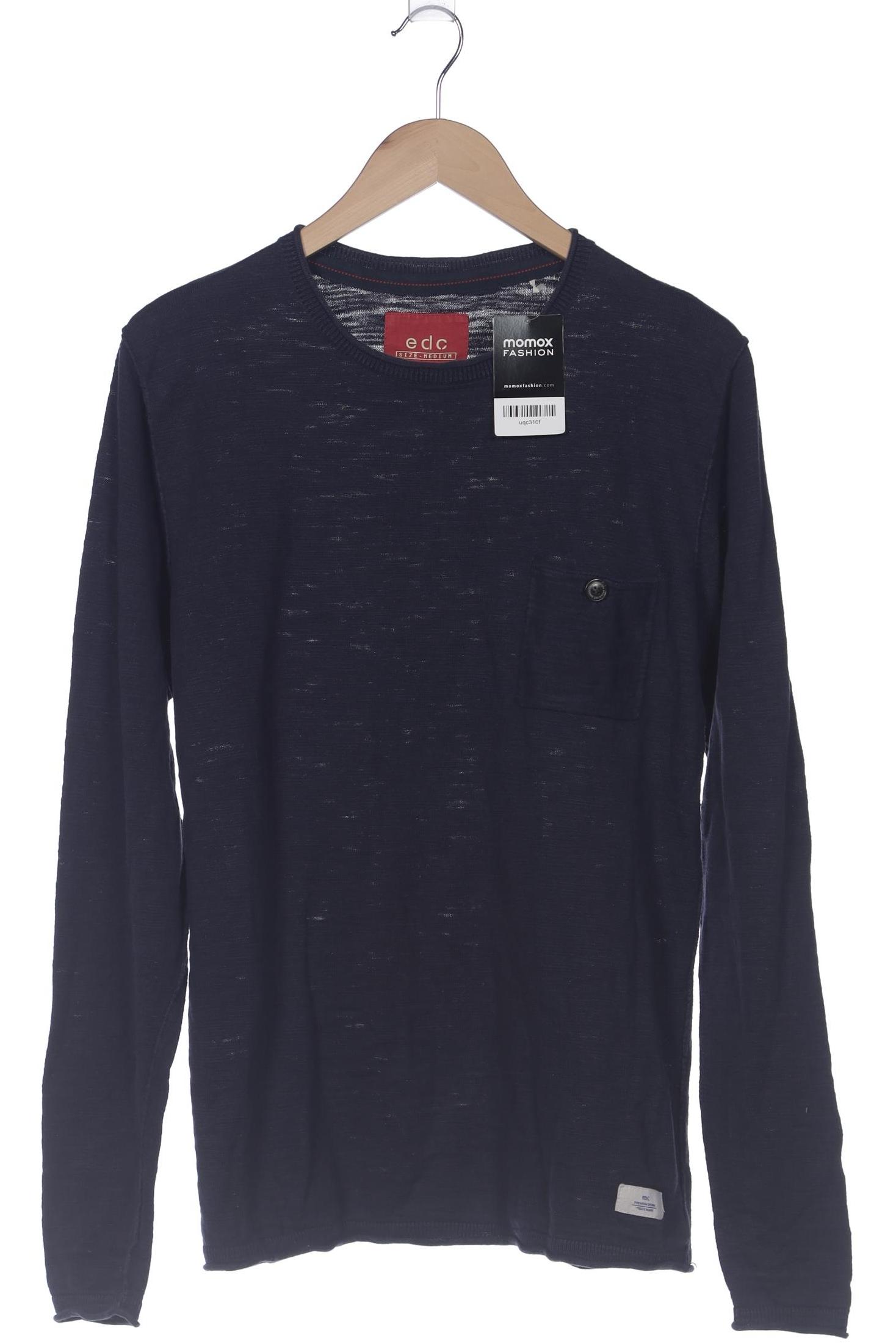 

edc by Esprit Herren Langarmshirt, marineblau, Gr. 48