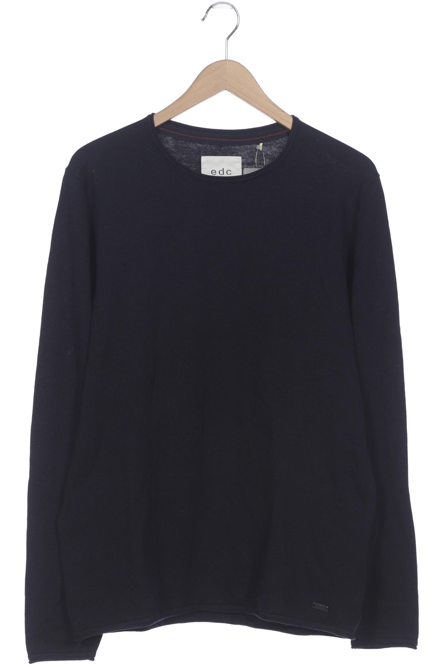 

edc by Esprit Damen Langarmshirt, marineblau, Gr. 44