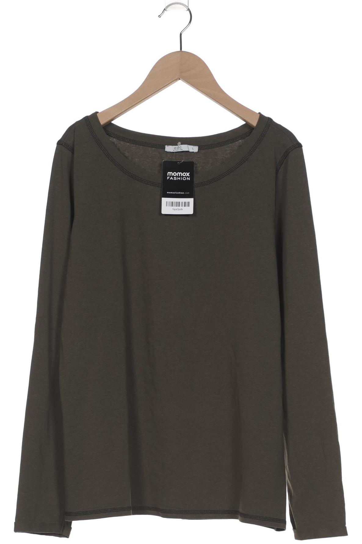 

edc by Esprit Damen Langarmshirt, grün, Gr. 42