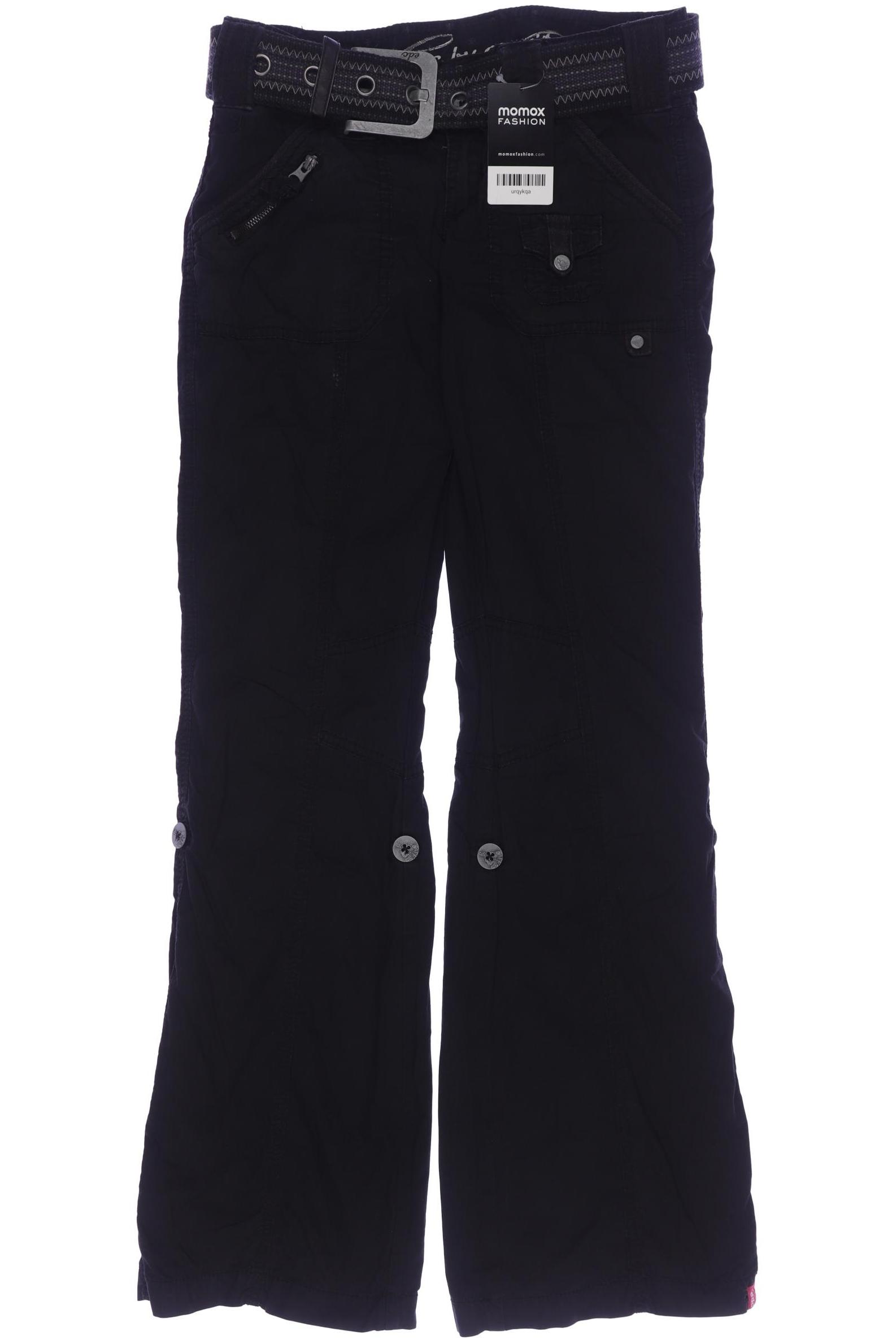 

edc by Esprit Damen Stoffhose, schwarz, Gr. 32