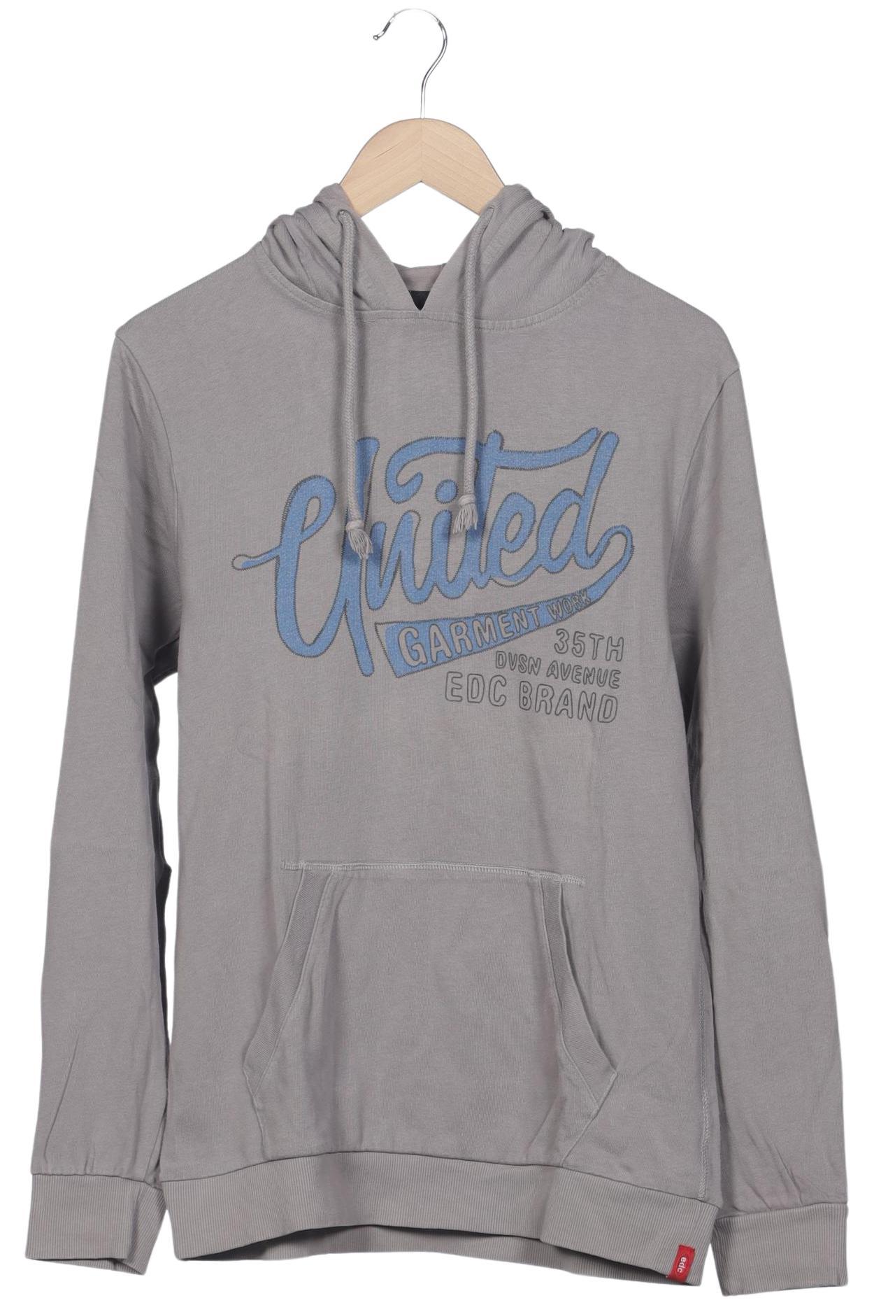 

edc by Esprit Herren Kapuzenpullover, grau, Gr. 48