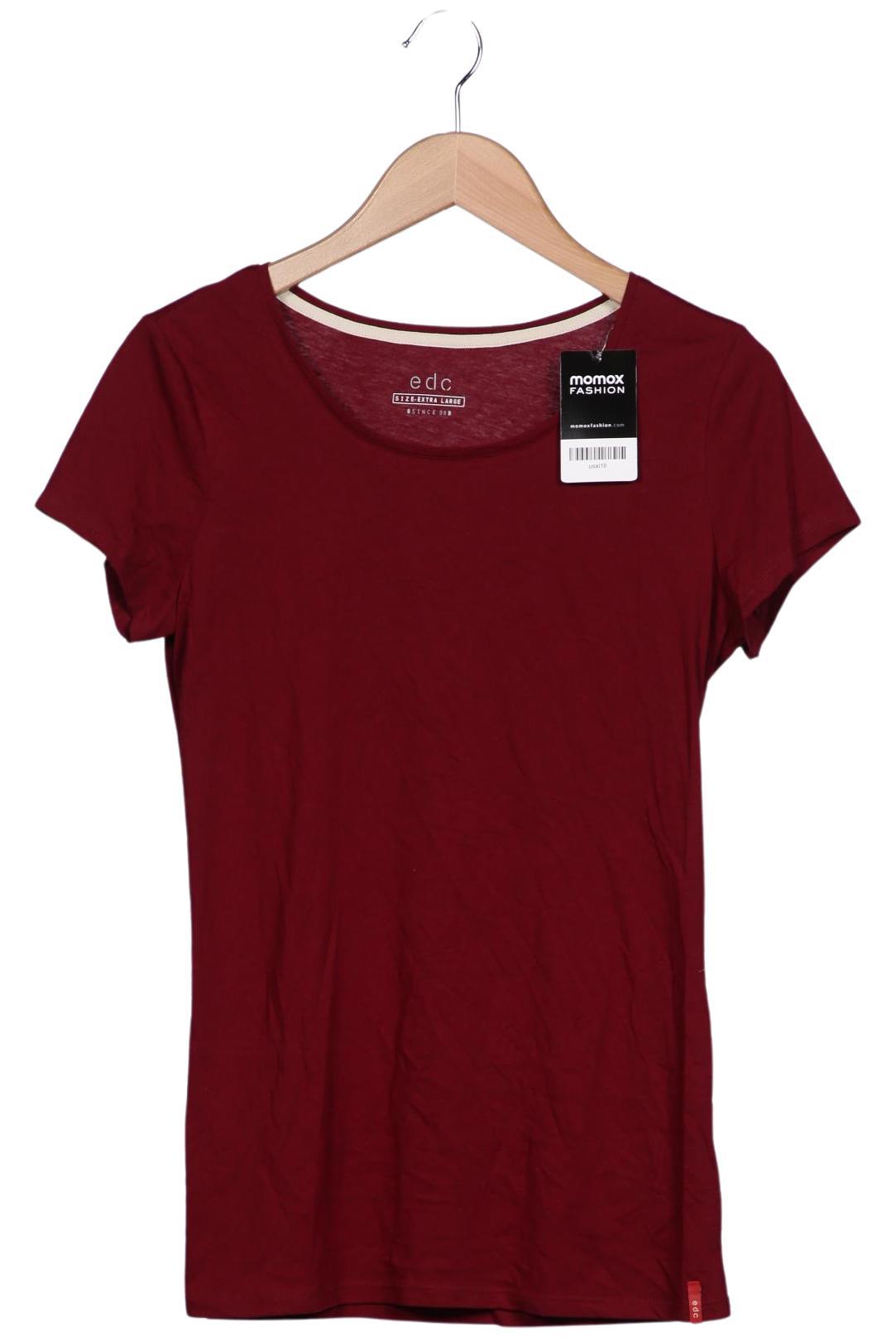 

edc by Esprit Damen T-Shirt, bordeaux, Gr. 44