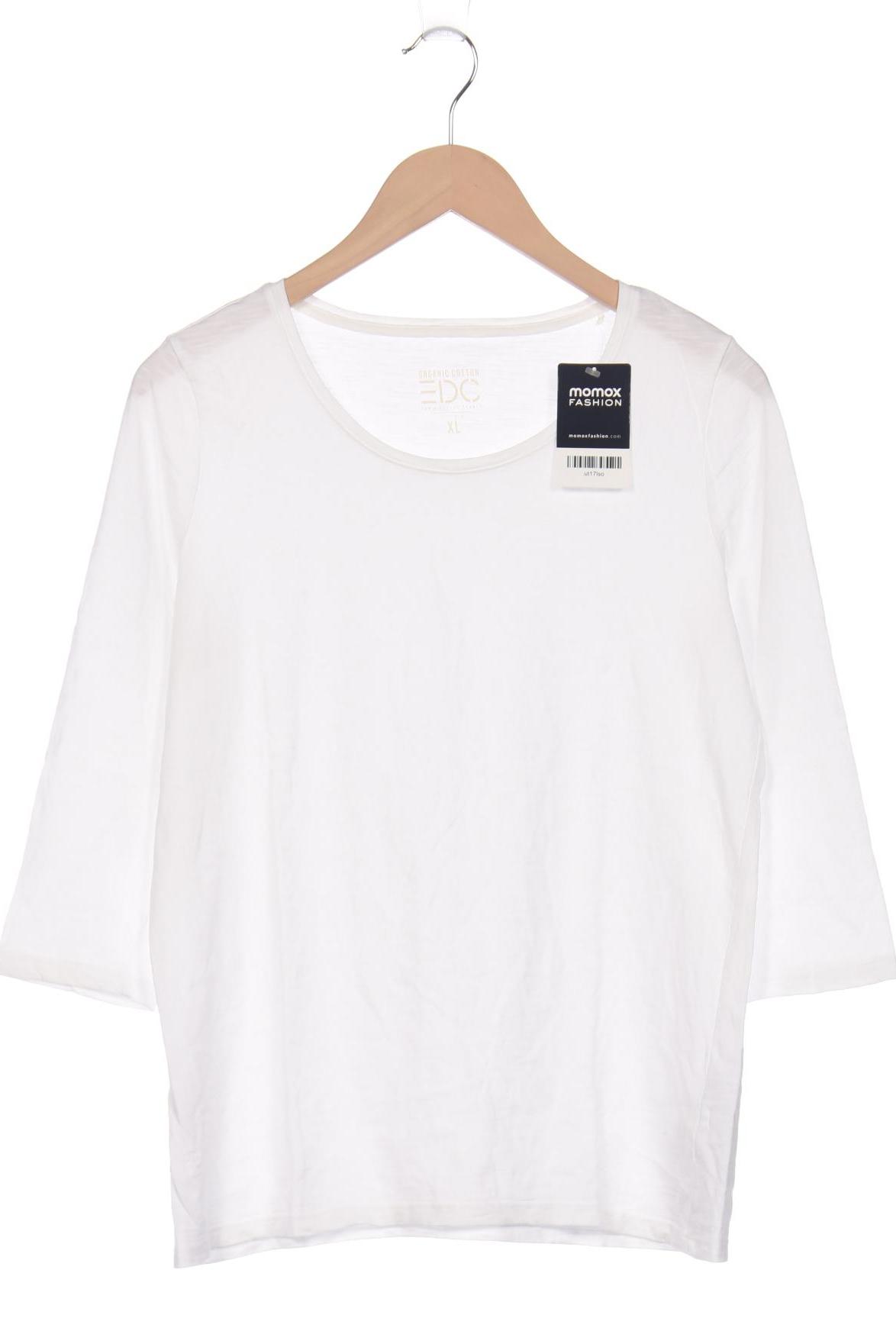 

edc by Esprit Damen Langarmshirt, weiß, Gr. 44