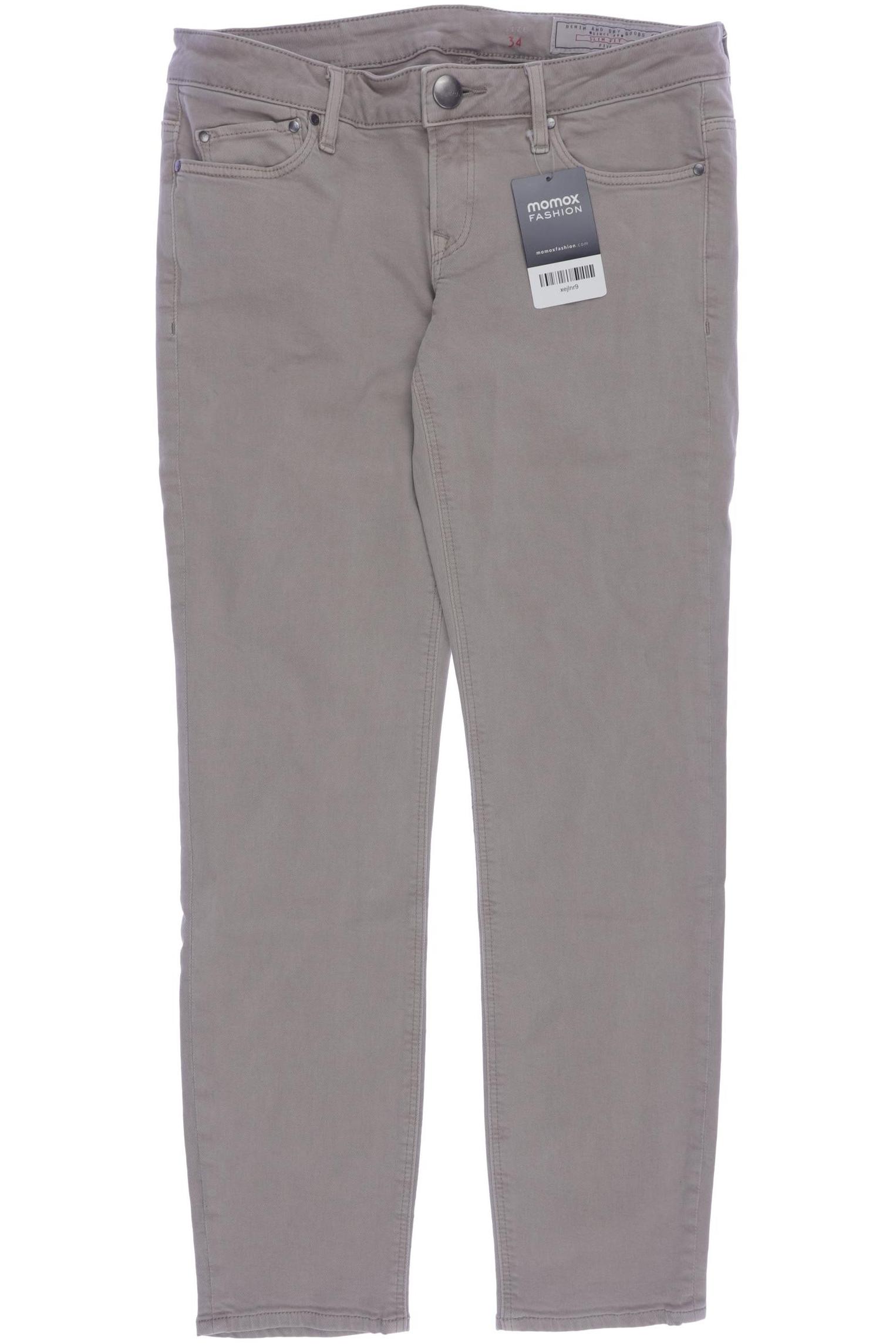 

edc by Esprit Damen Jeans, beige, Gr. 34
