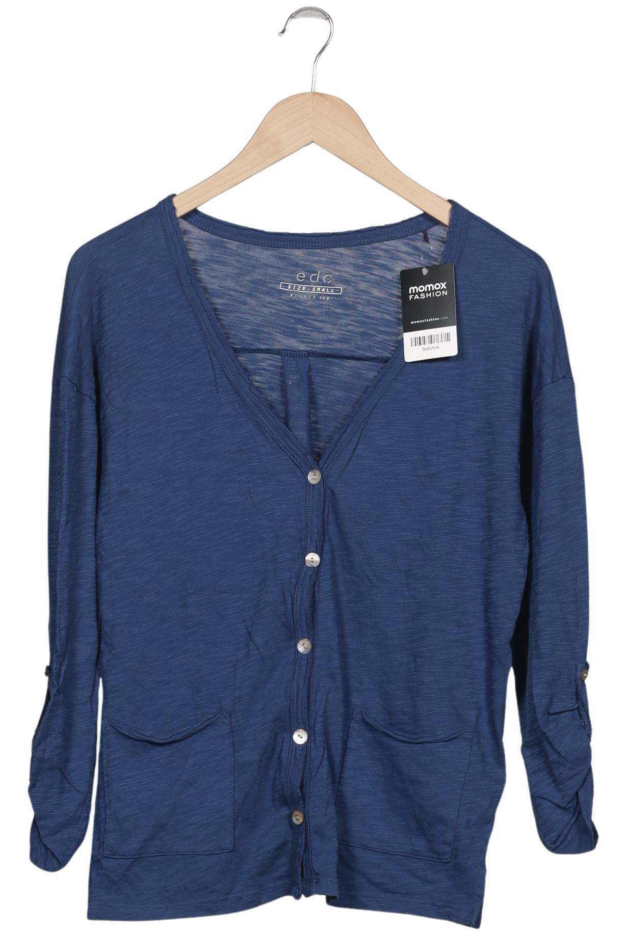 

edc by Esprit Damen Strickjacke, marineblau, Gr. 36