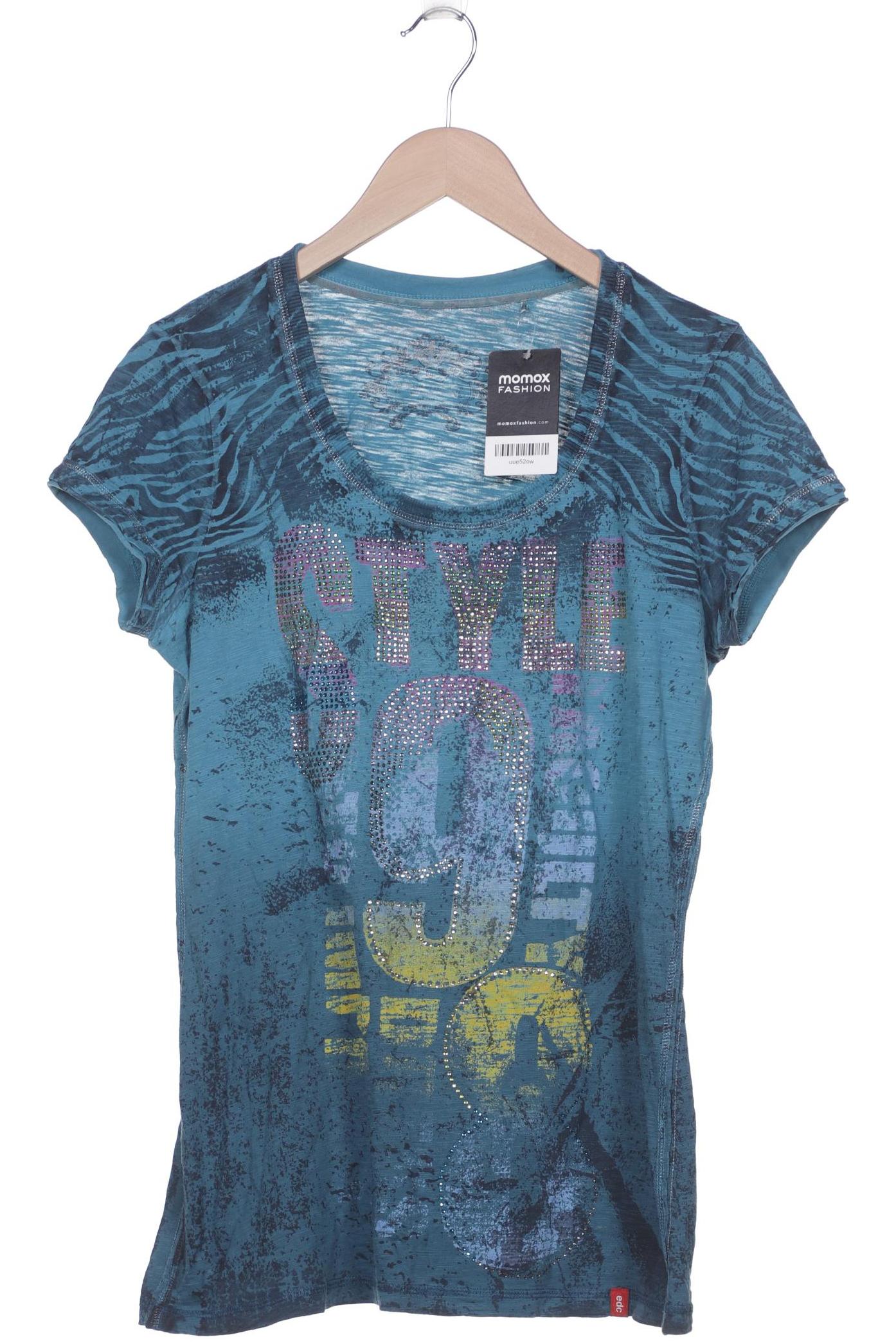 

edc by Esprit Damen T-Shirt, blau