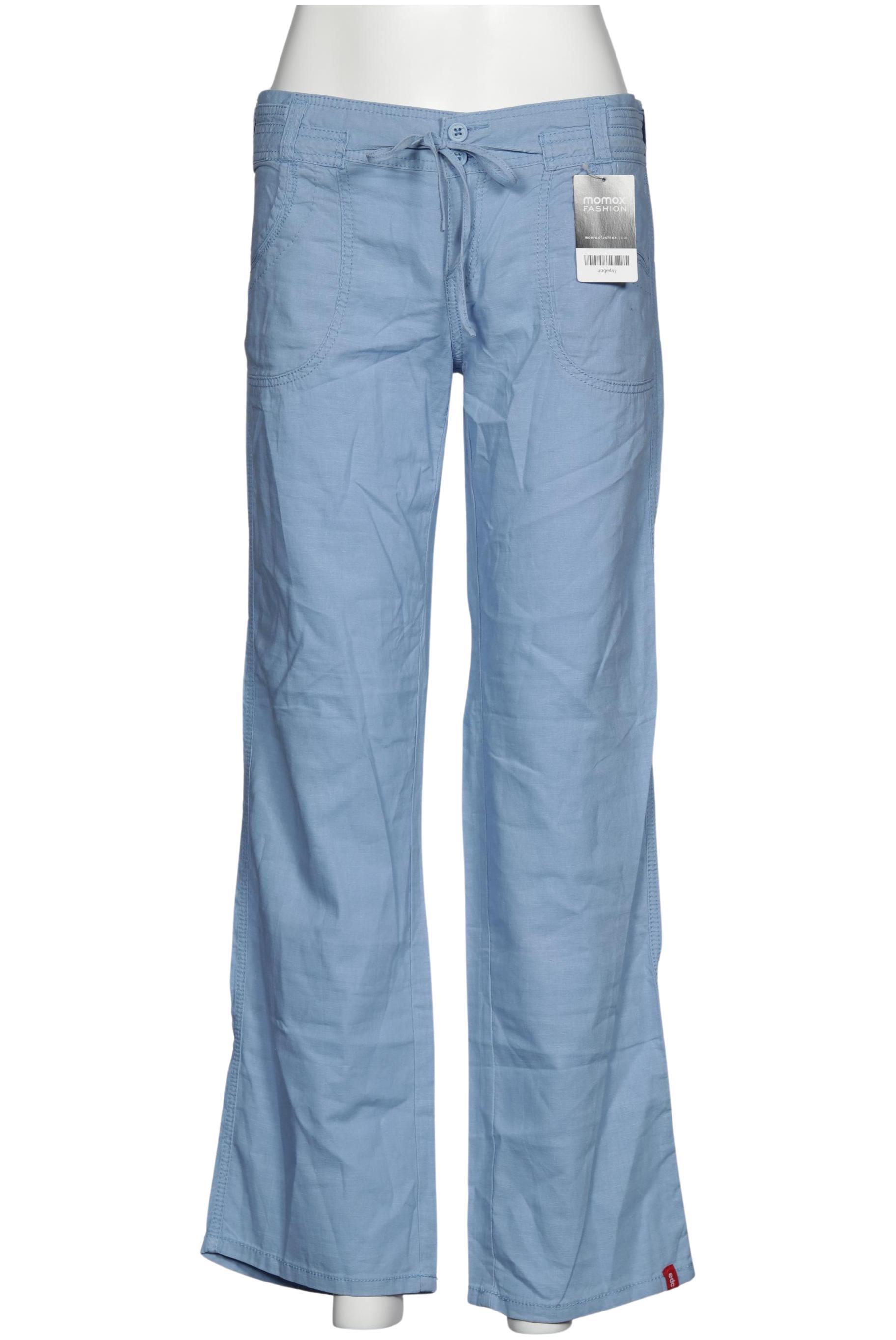 

edc by Esprit Damen Stoffhose, blau, Gr. 40