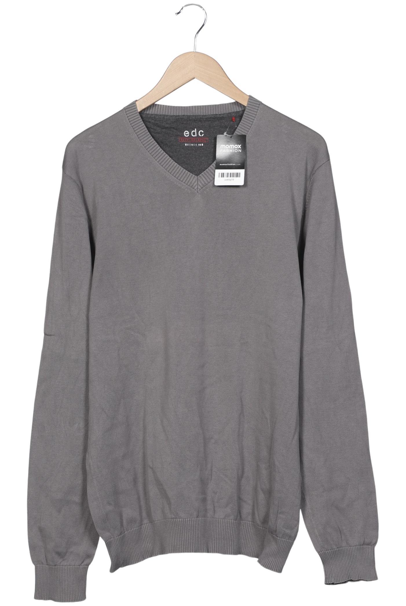 

edc by Esprit Herren Pullover, grau, Gr. 56