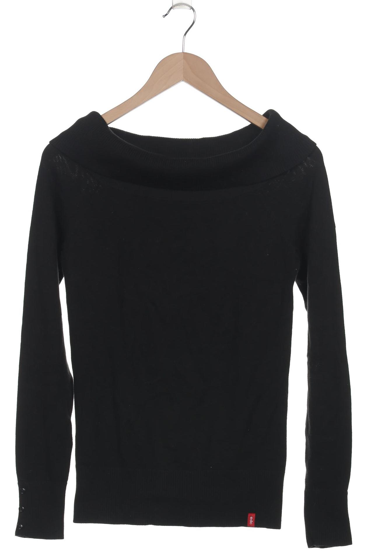 

edc by Esprit Damen Pullover, schwarz, Gr. 36