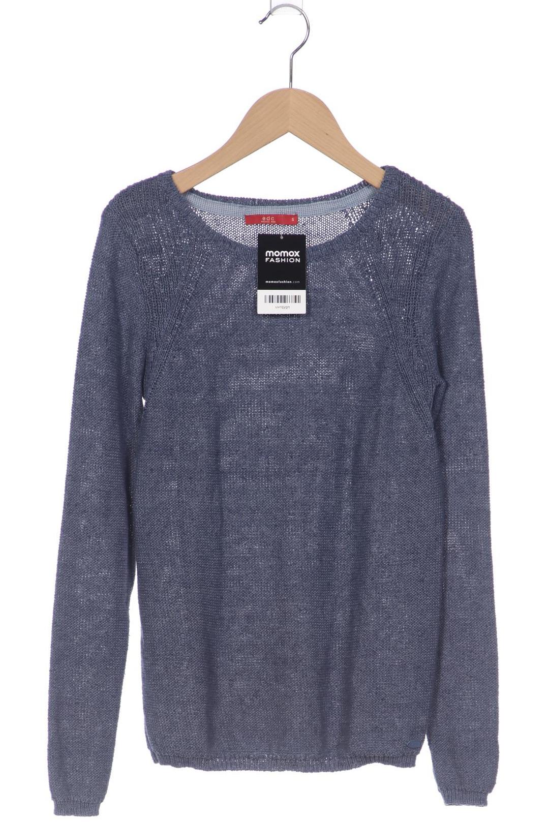 

edc by Esprit Damen Pullover, blau, Gr. 36