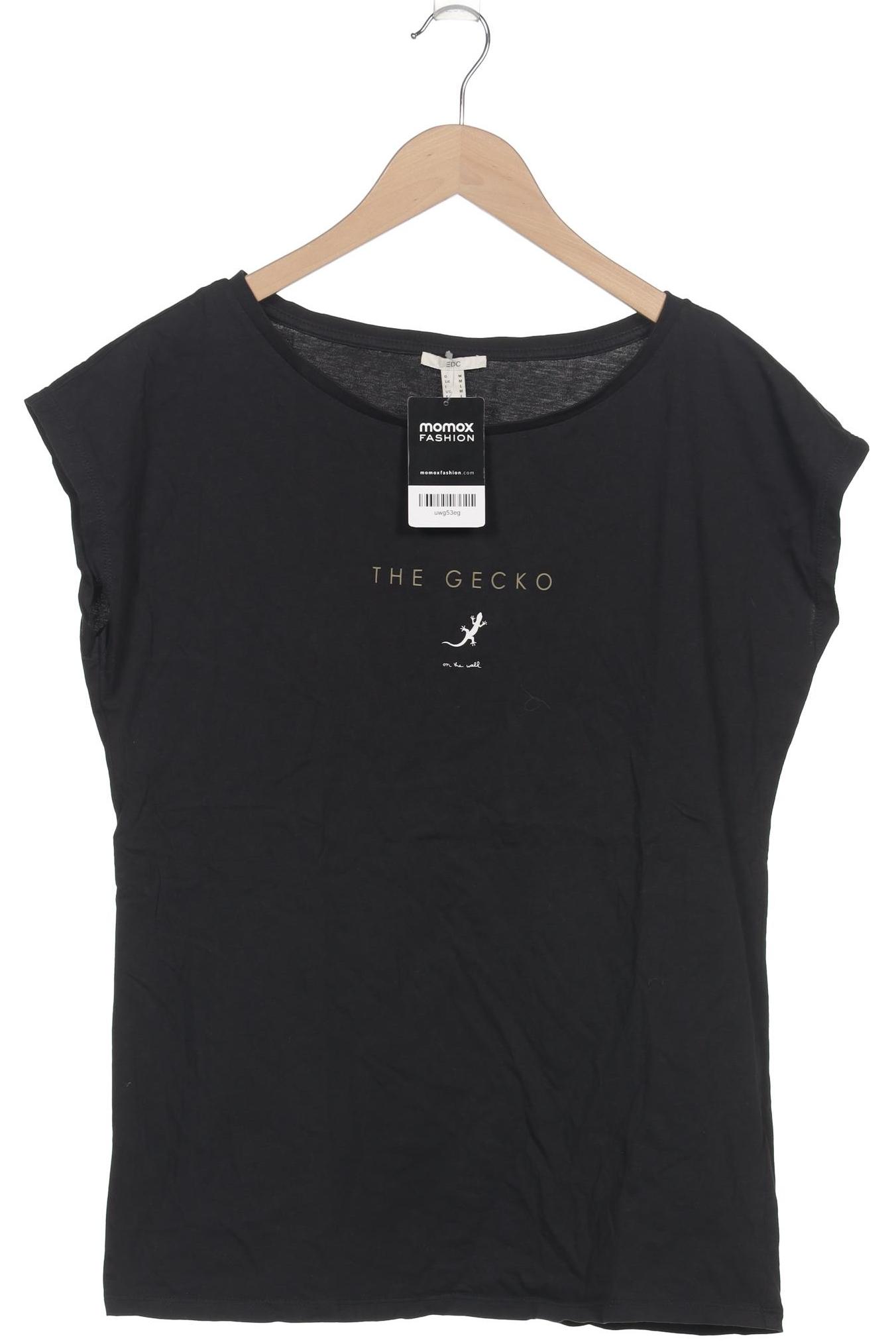 

edc by Esprit Damen T-Shirt, schwarz, Gr. 38