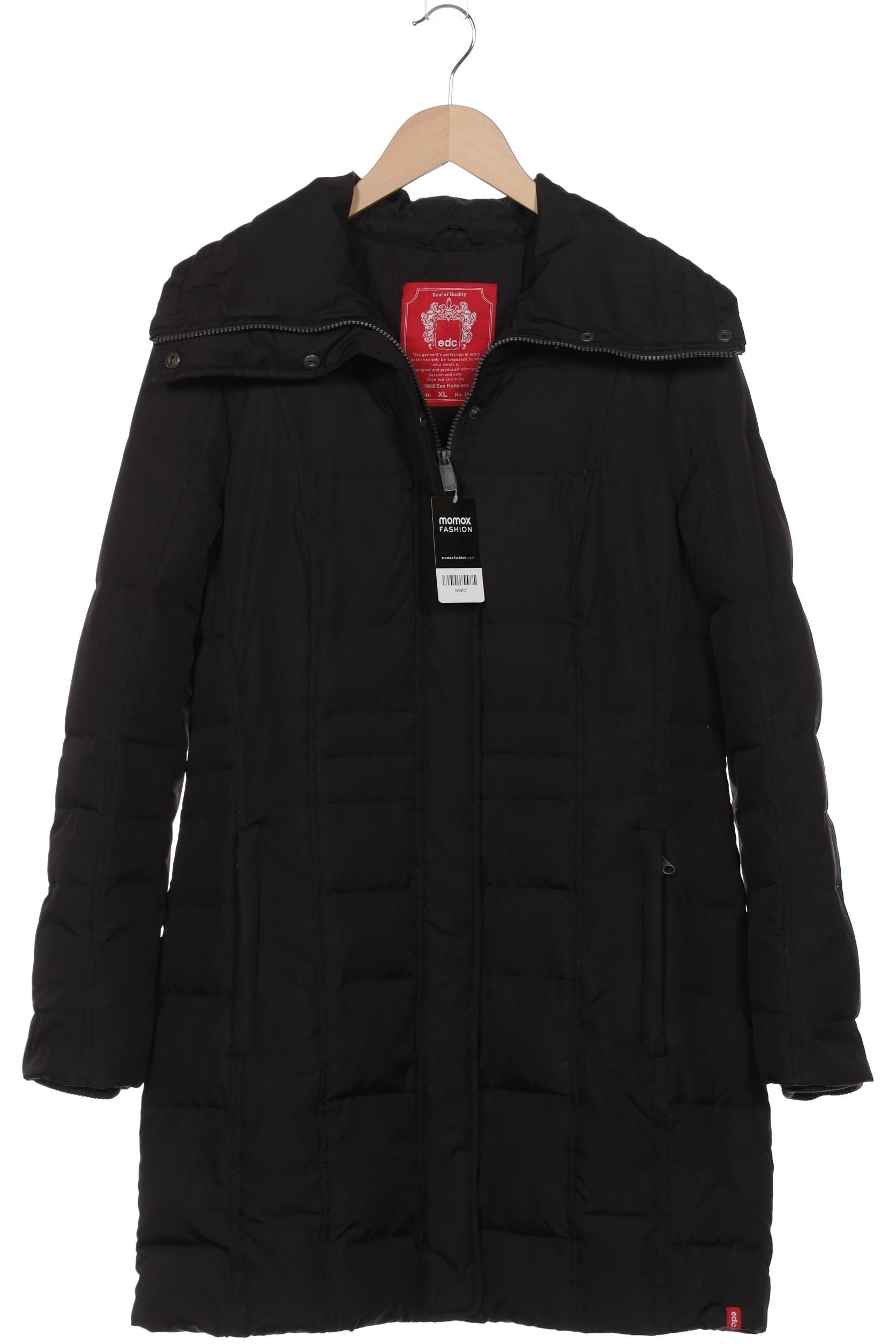 

edc by Esprit Damen Mantel, schwarz, Gr. 44