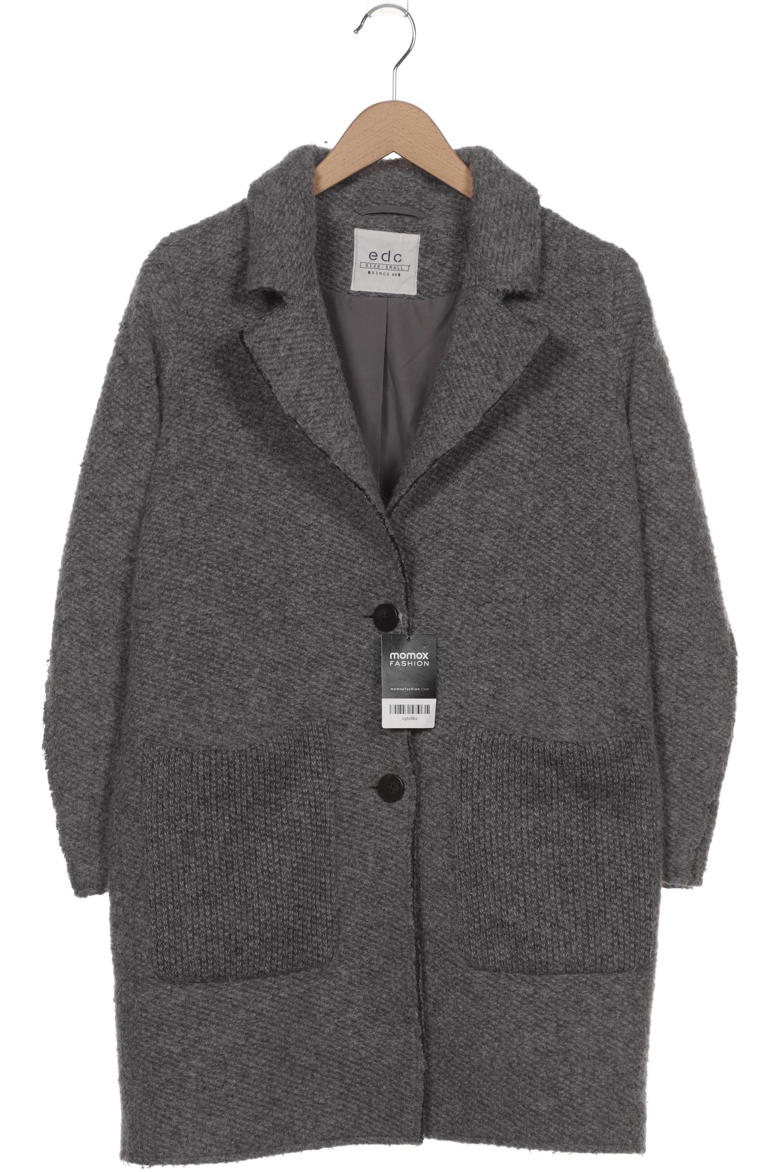 

edc by Esprit Damen Mantel, grau, Gr. 36