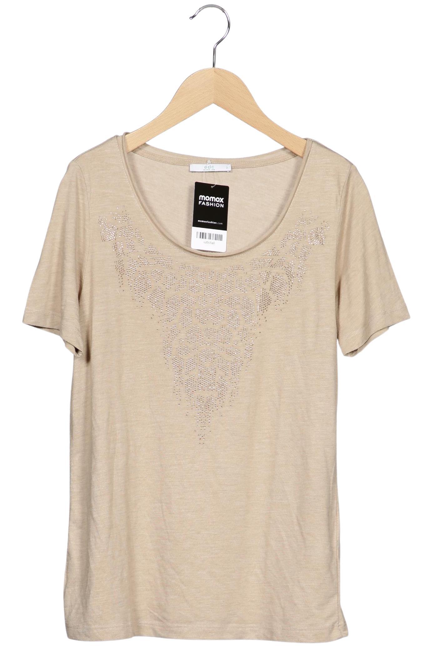 

edc by Esprit Damen T-Shirt, beige, Gr. 36