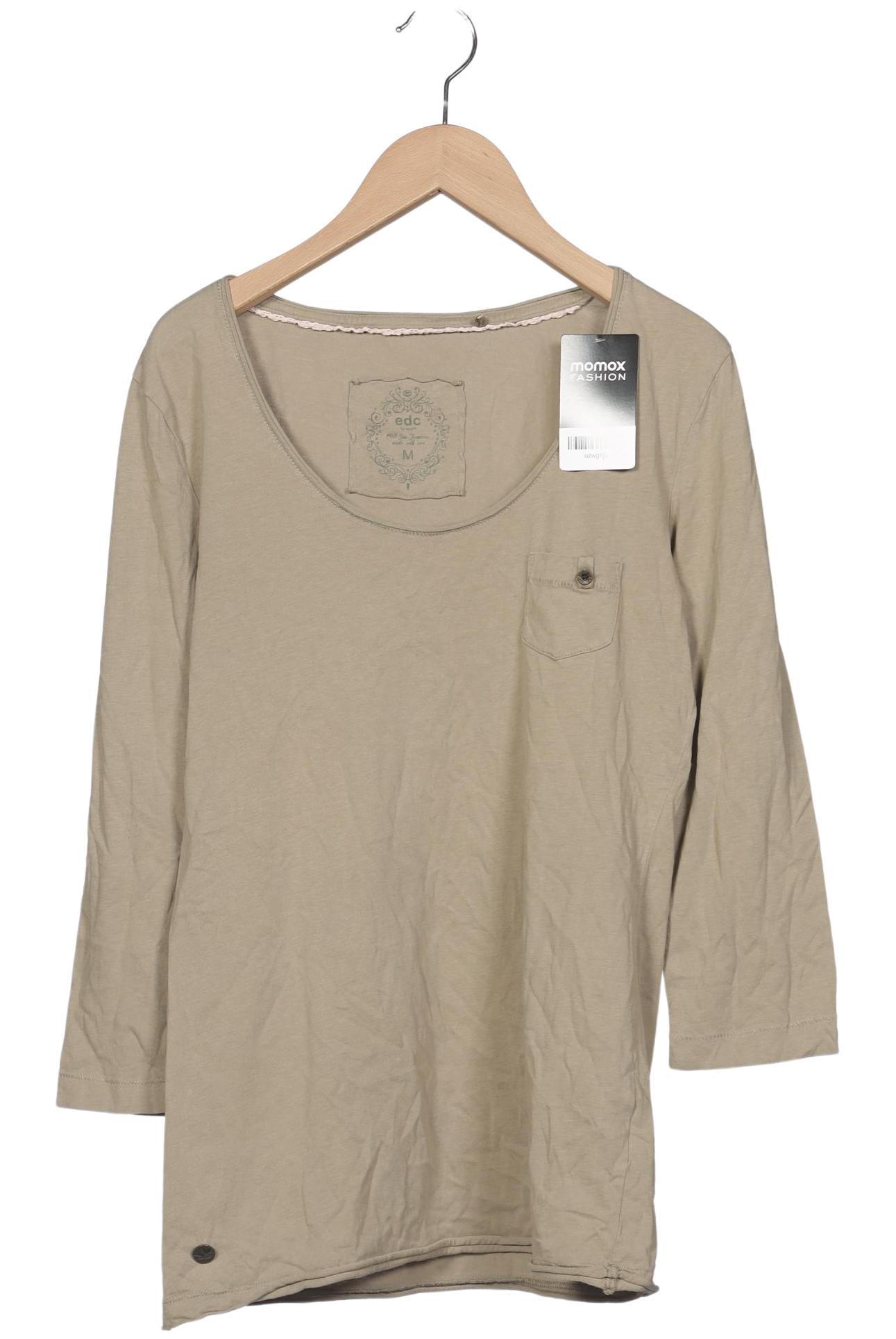 

edc by Esprit Damen Langarmshirt, beige, Gr. 38