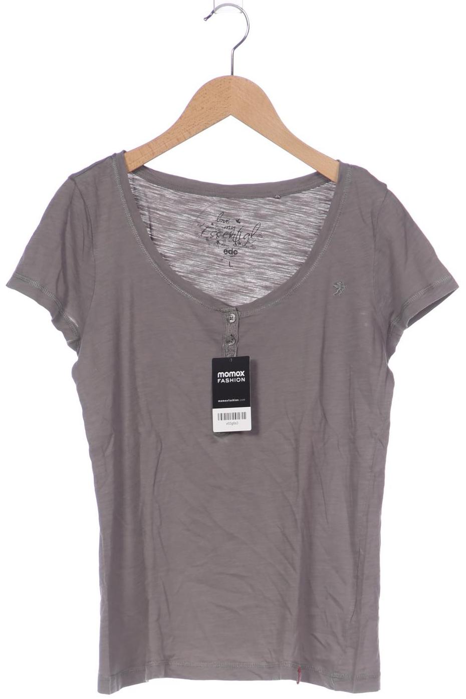 

edc by Esprit Damen T-Shirt, grau, Gr. 42