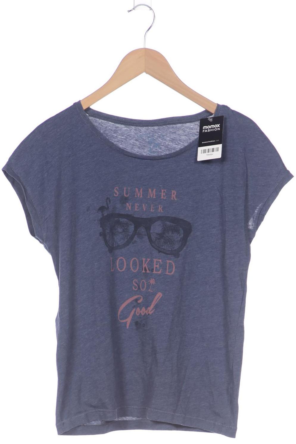 

edc by Esprit Damen T-Shirt, marineblau, Gr. 38