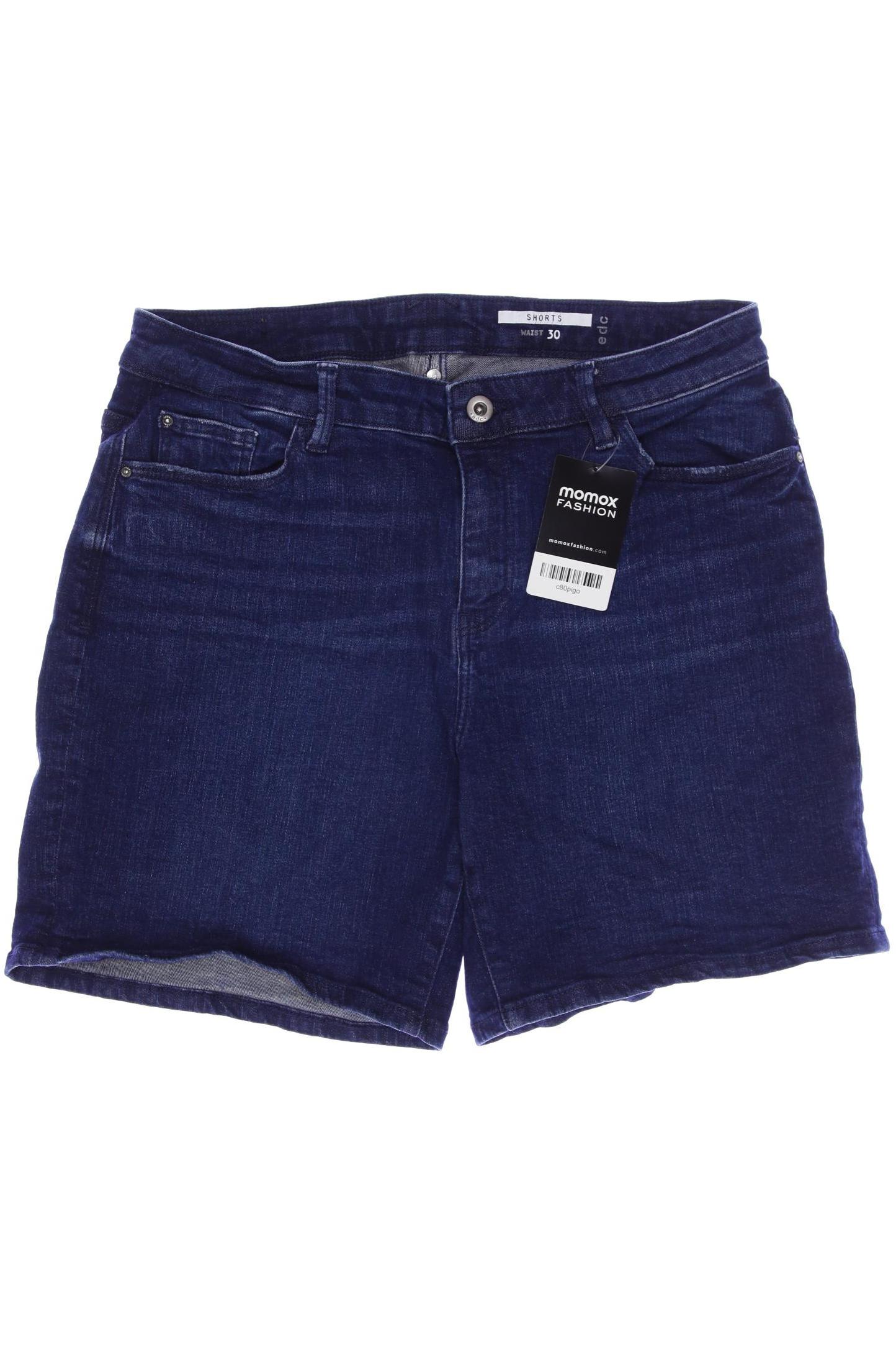 

edc by Esprit Damen Shorts, blau, Gr. 40