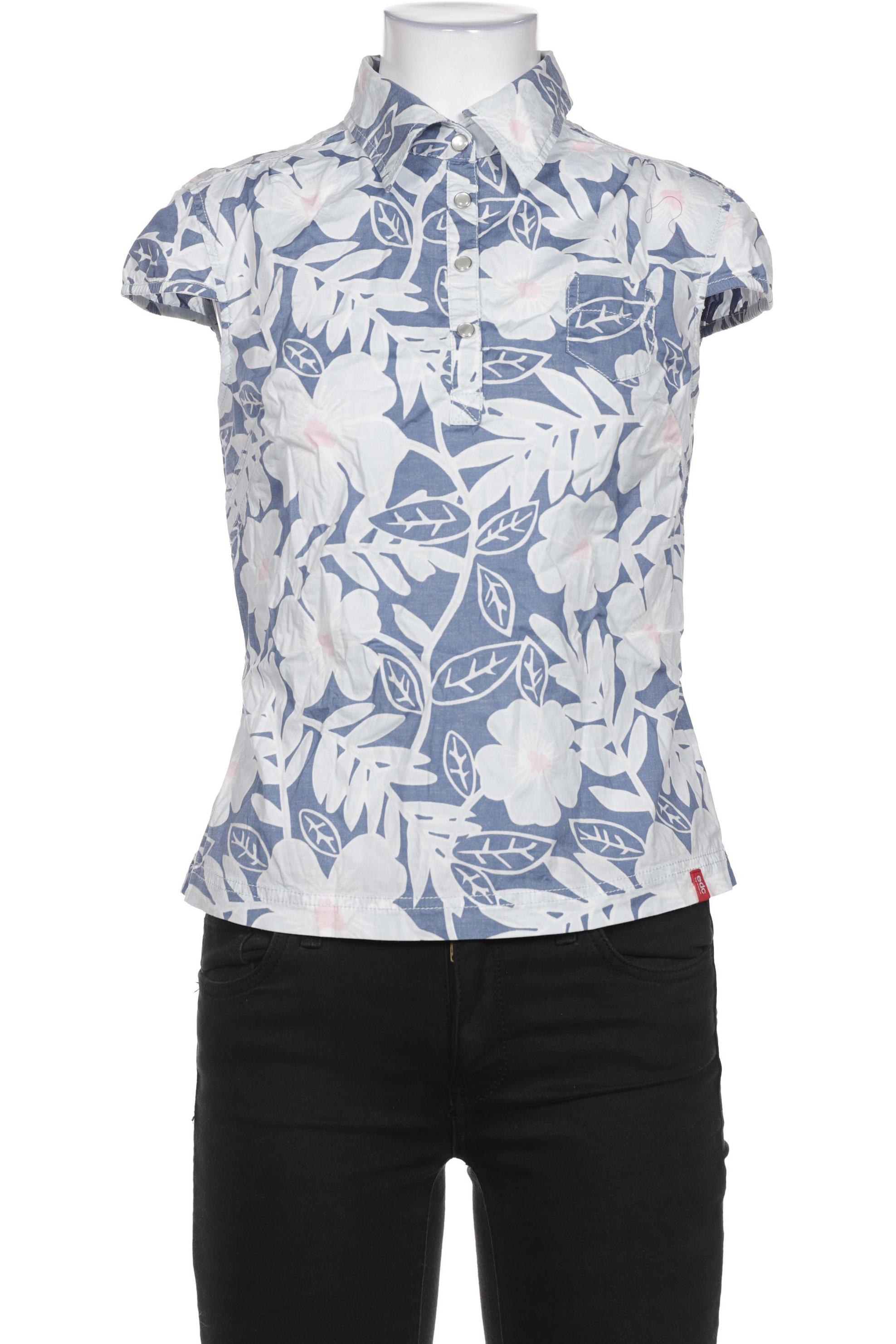 

edc by Esprit Damen Bluse, blau