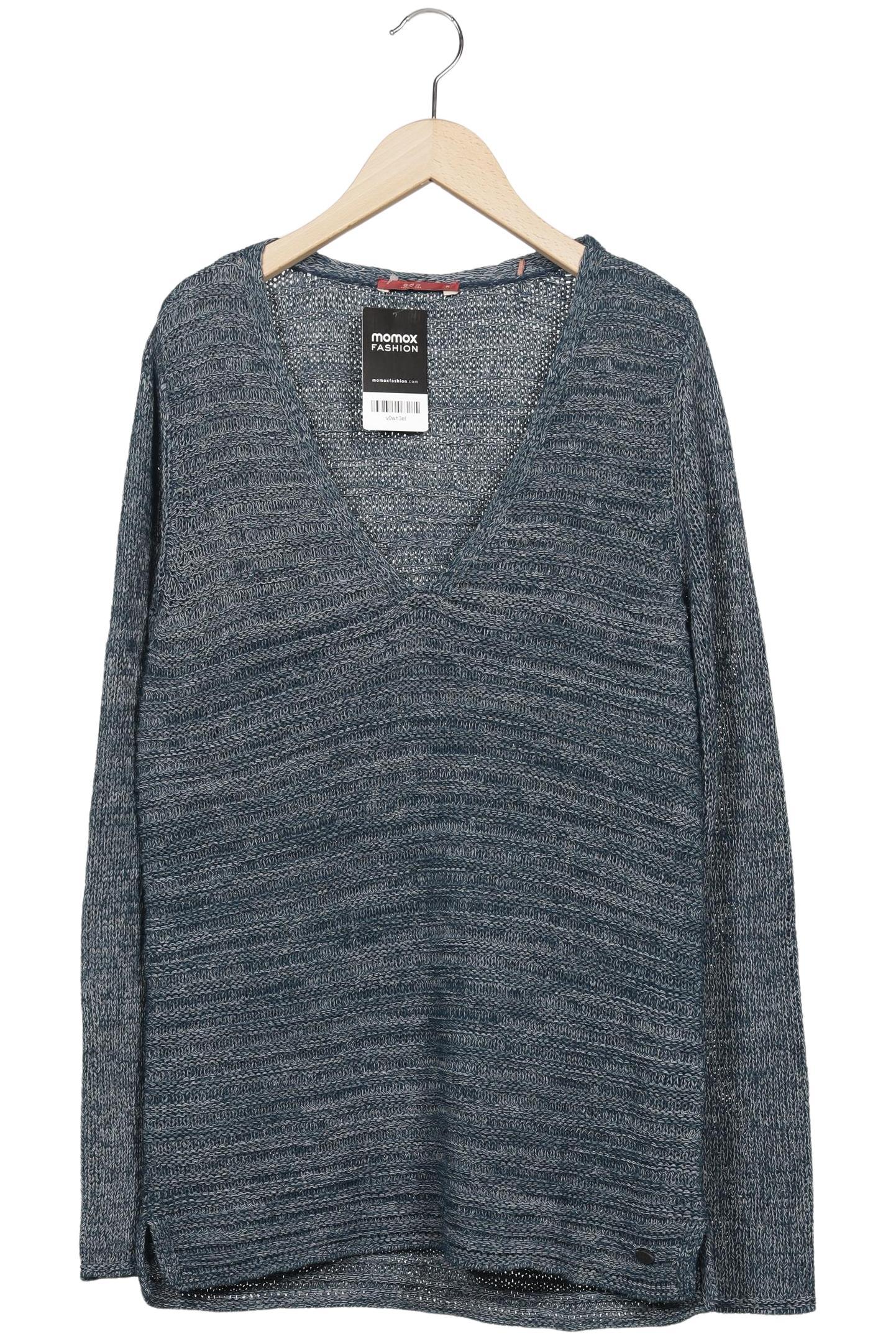 

edc by Esprit Damen Pullover, blau, Gr. 38