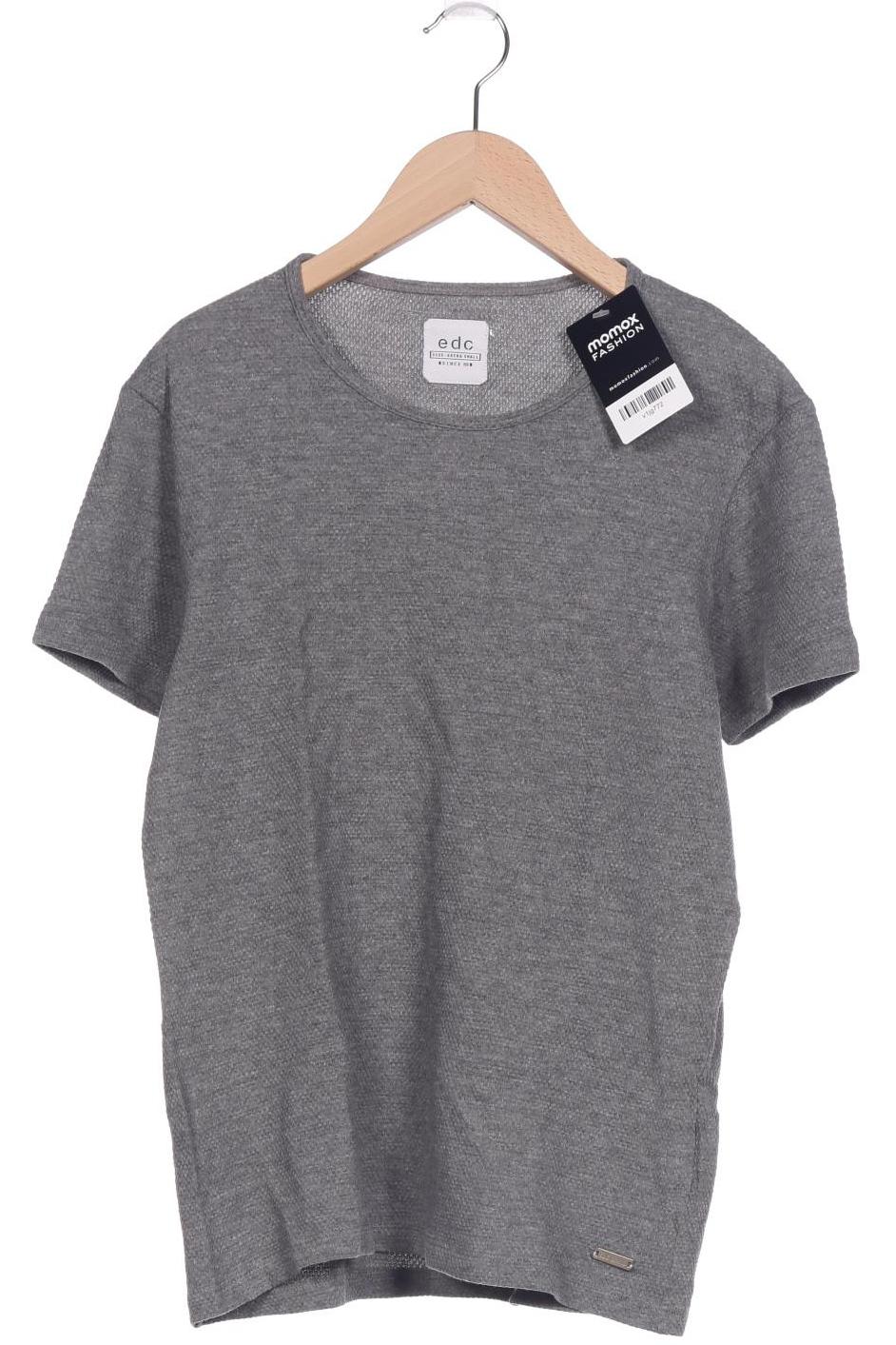 

edc by Esprit Herren T-Shirt, grau, Gr. 44