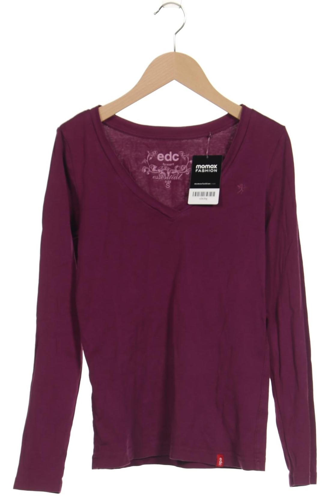 

edc by Esprit Damen Langarmshirt, pink, Gr. 36