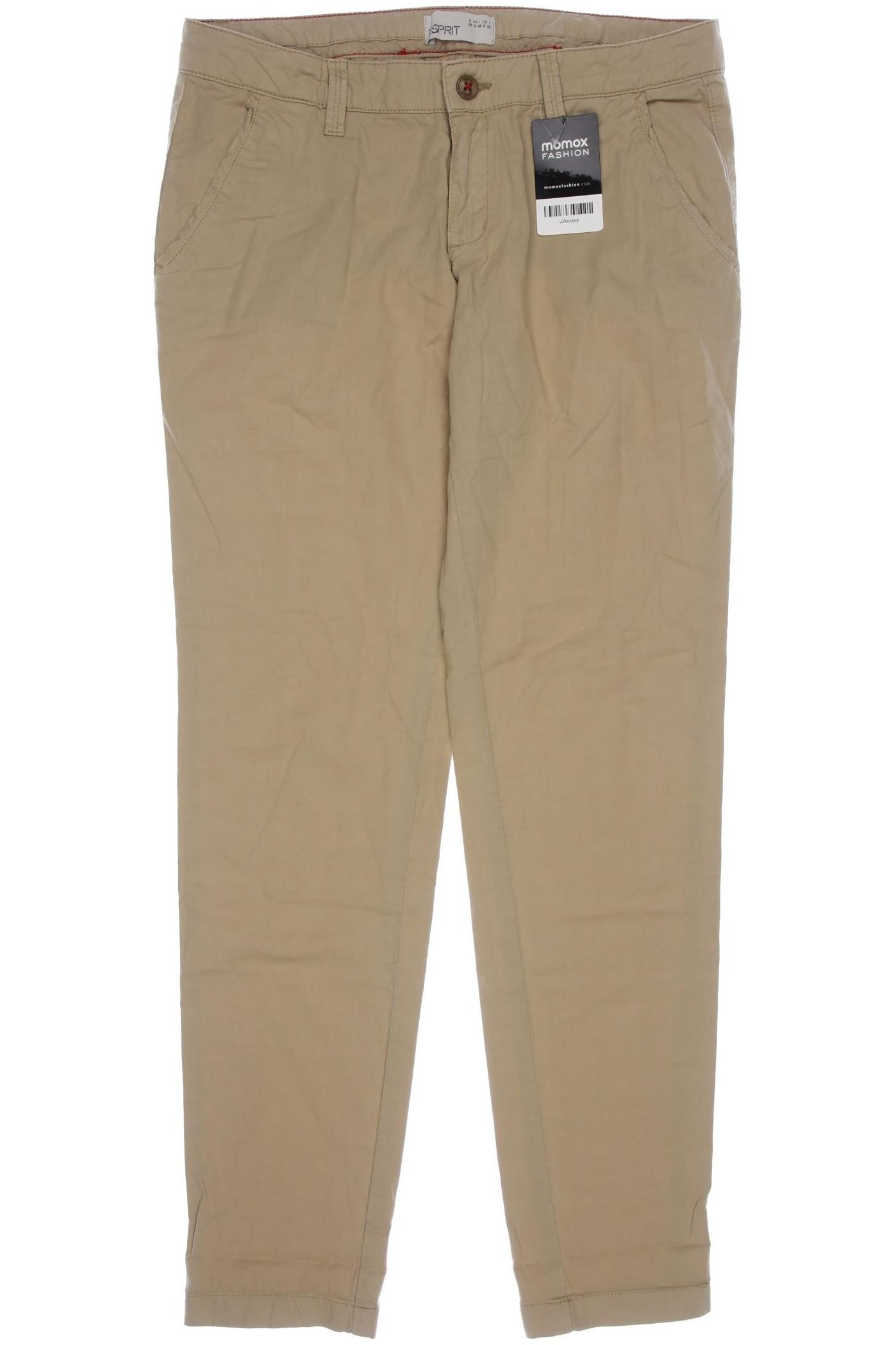 

edc by Esprit Damen Stoffhose, beige, Gr. 36