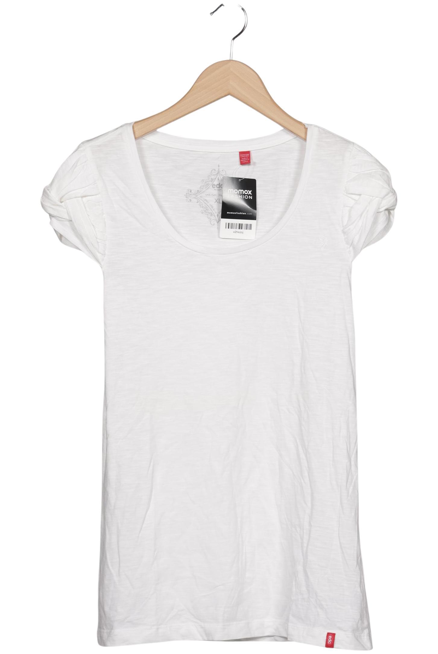 

edc by Esprit Damen T-Shirt, weiß, Gr. 44