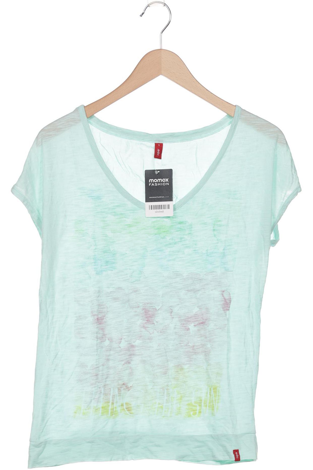 

edc by Esprit Damen T-Shirt, blau, Gr. 36