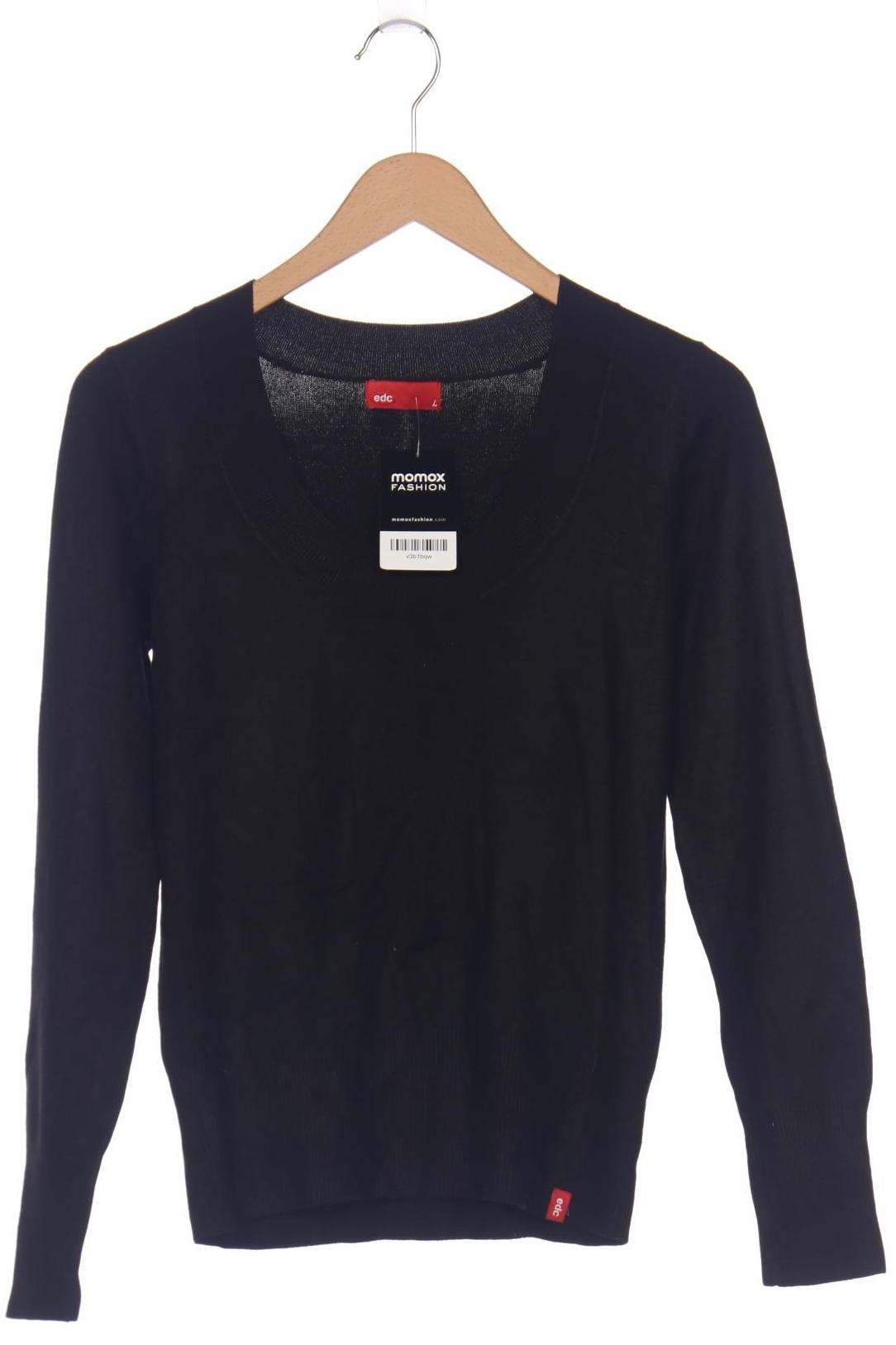 

edc by Esprit Damen Pullover, schwarz, Gr. 42