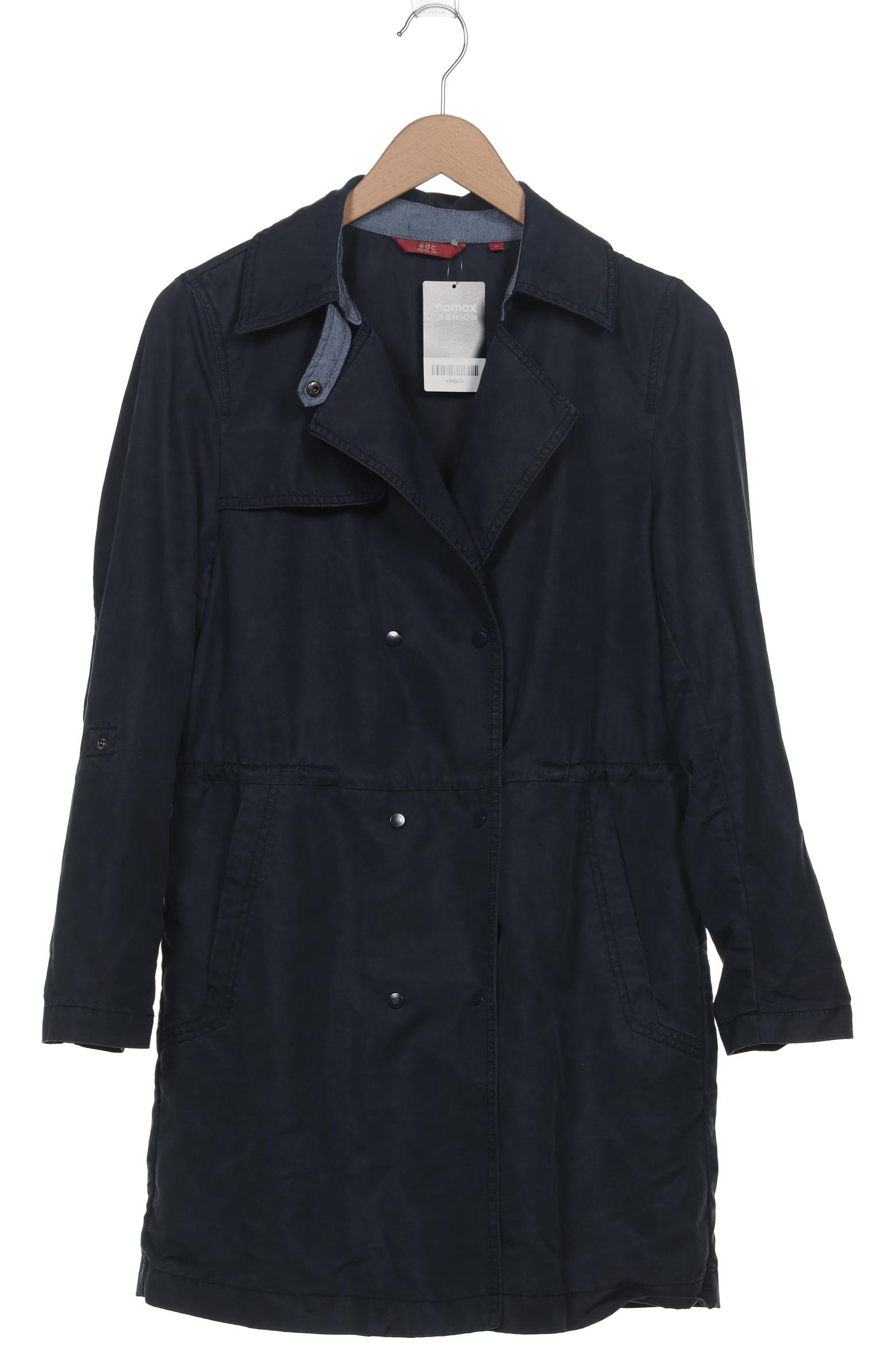 

edc by Esprit Damen Mantel, marineblau, Gr. 36