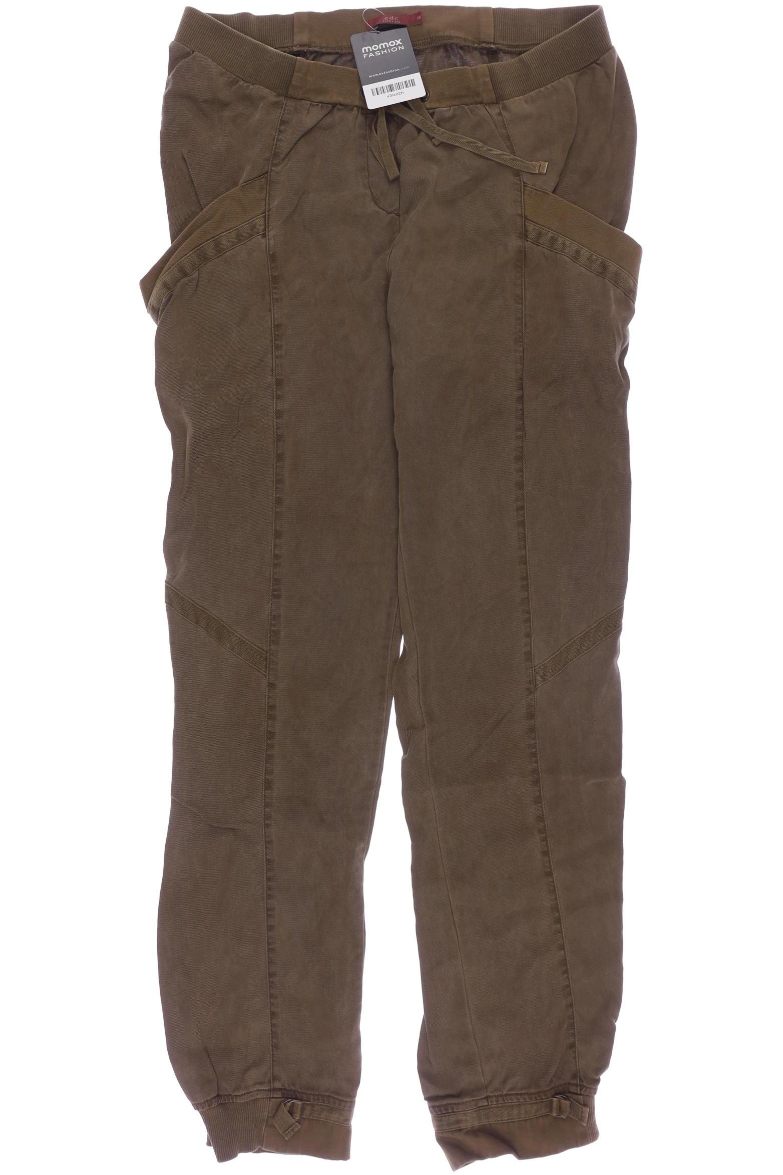 

edc by Esprit Damen Stoffhose, braun, Gr. 36