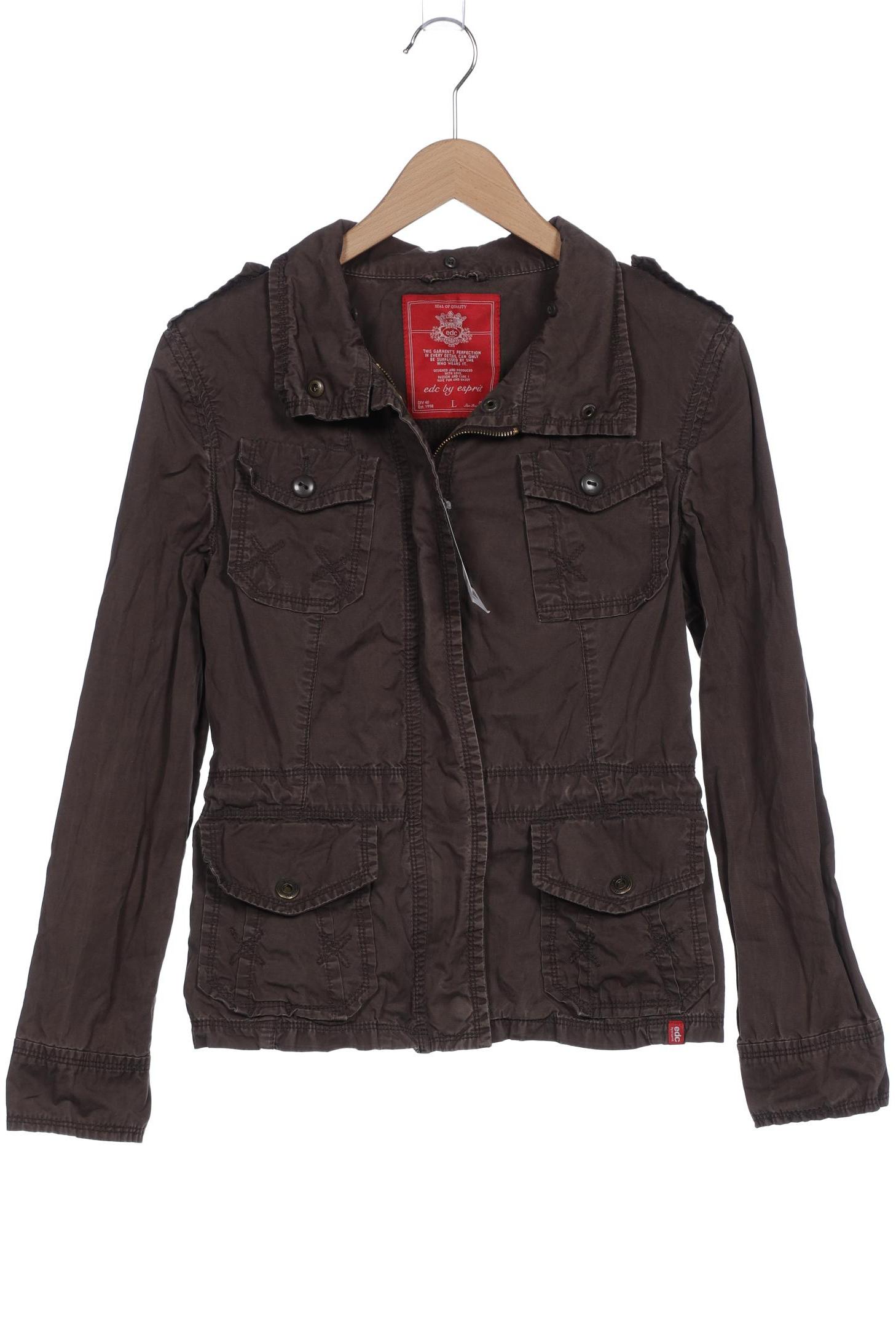 

edc by Esprit Damen Jacke, braun, Gr. 42