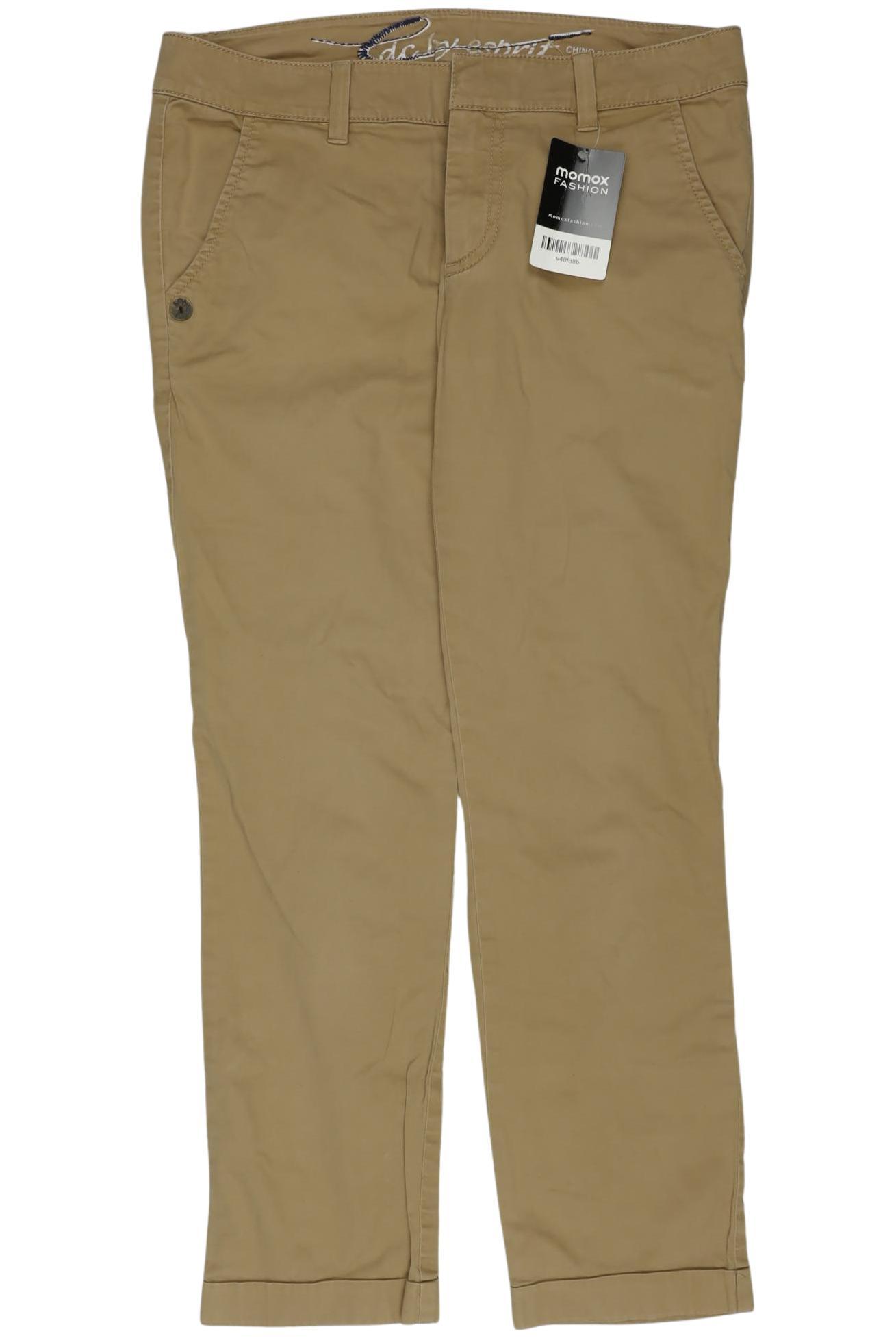 

edc by Esprit Damen Stoffhose, beige, Gr. 36