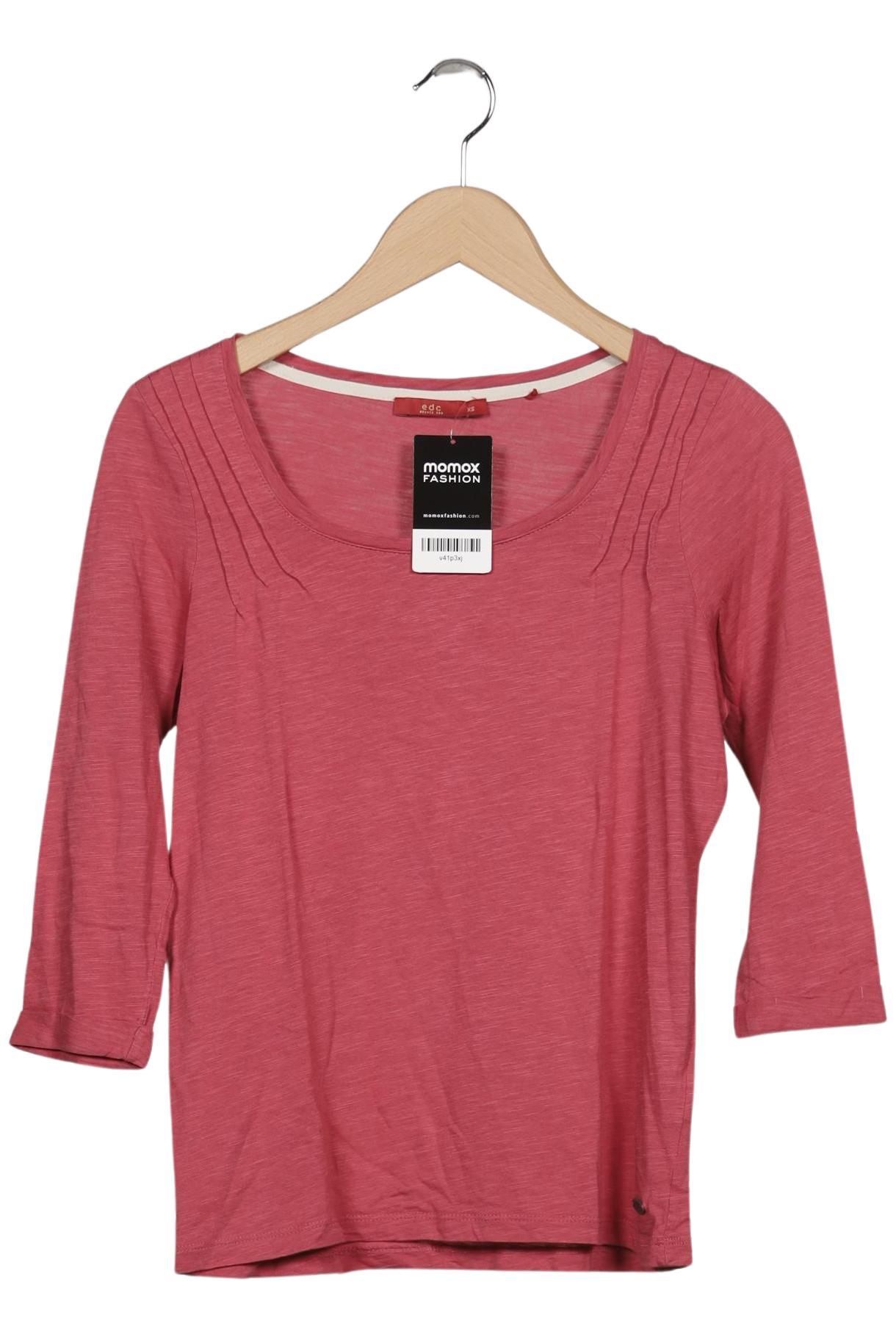 

edc by Esprit Damen Langarmshirt, pink, Gr. 34