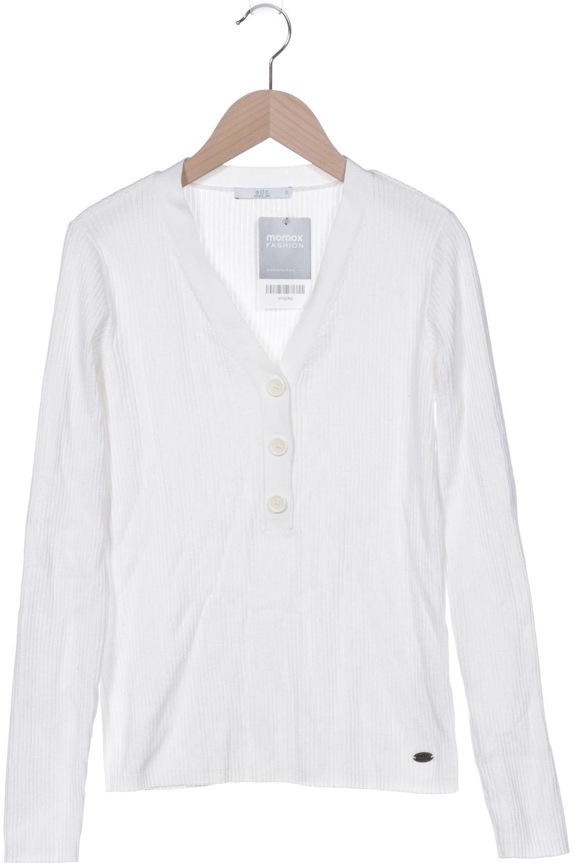 

edc by Esprit Damen Langarmshirt, weiß, Gr. 36
