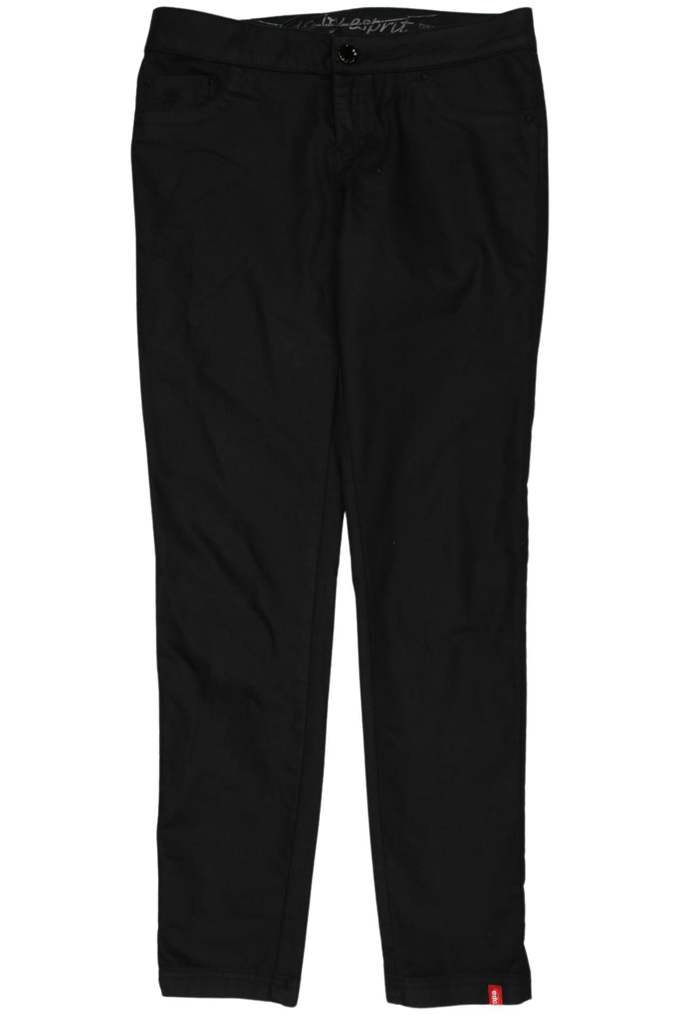 

edc by Esprit Damen Stoffhose, schwarz, Gr. 38