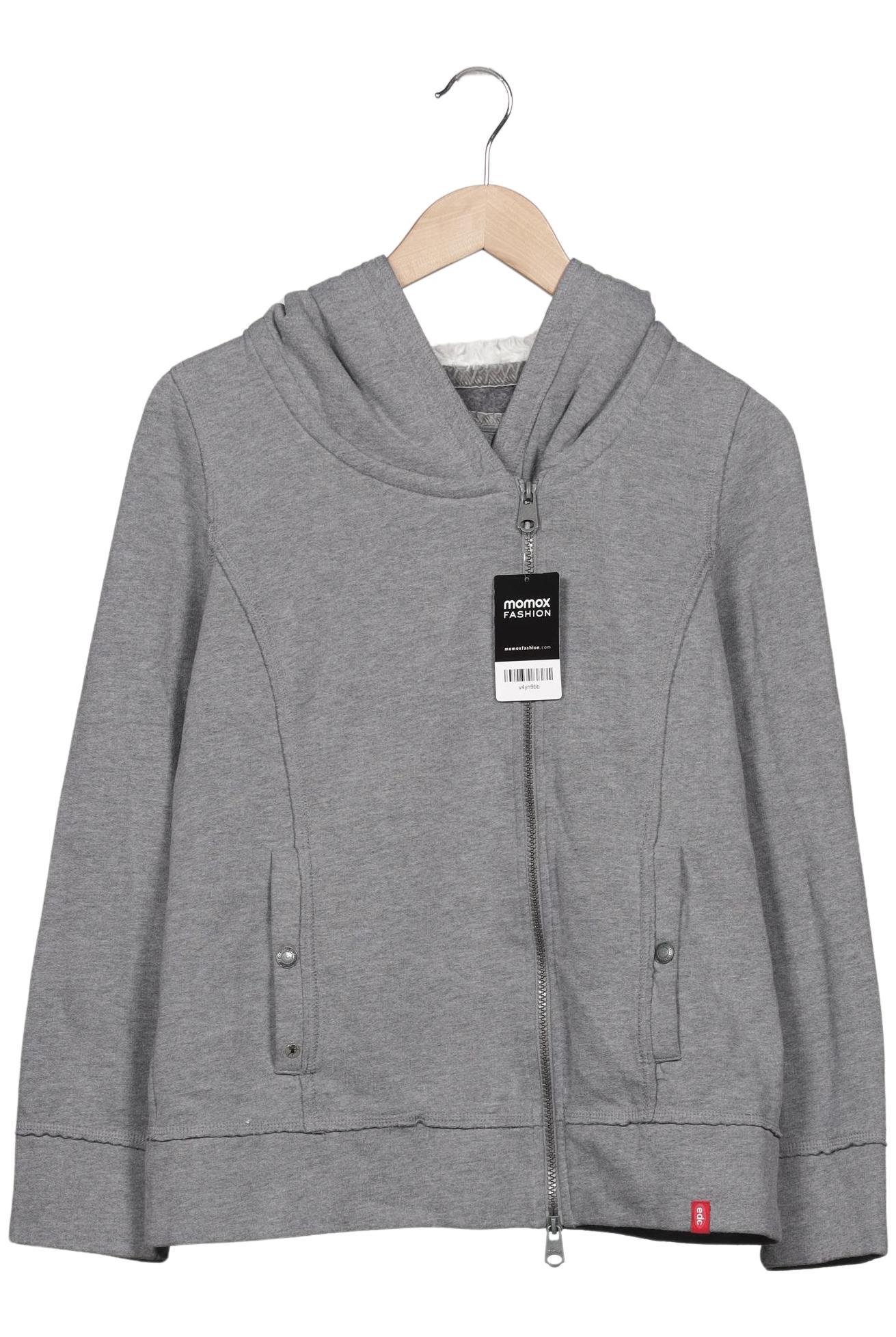 

edc by Esprit Damen Kapuzenpullover, grau, Gr. 44